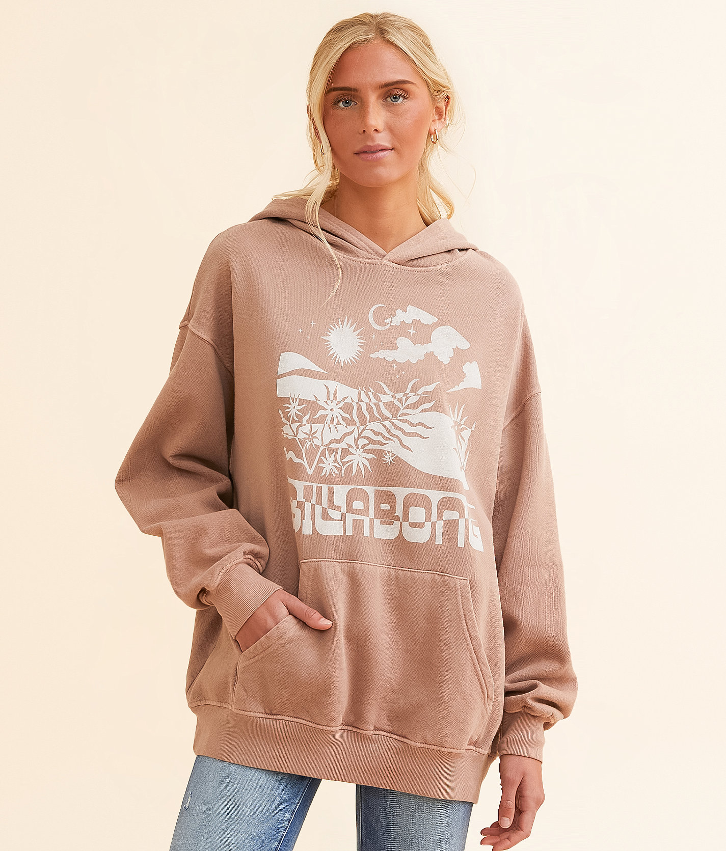 Billabong Ride Out Hooded Sweatshirt - Women's Sweatshirts in Sweet Earth