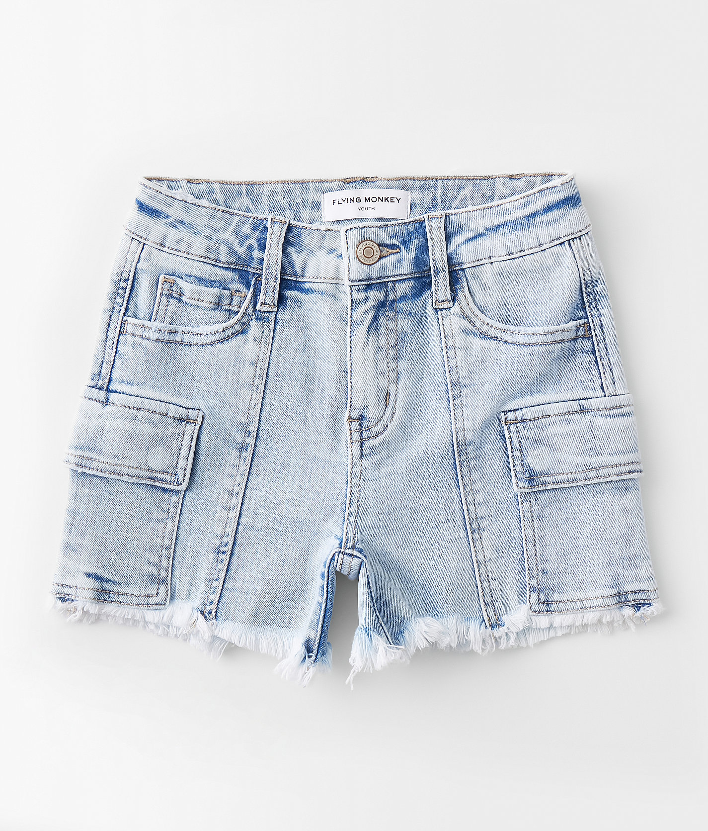 Girls - Flying Monkey High Rise Cargo Stretch Short - Girl's Shorts in Retractable