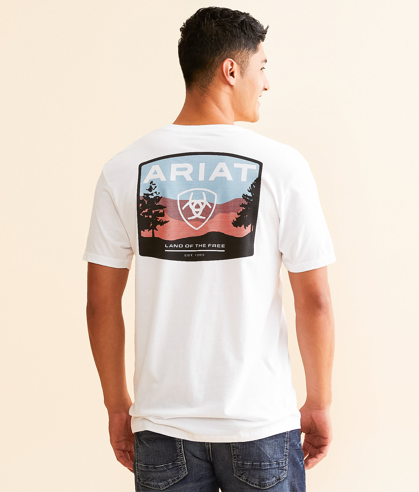 Ariat Landscape T-Shirt - Men's T-Shirts in White