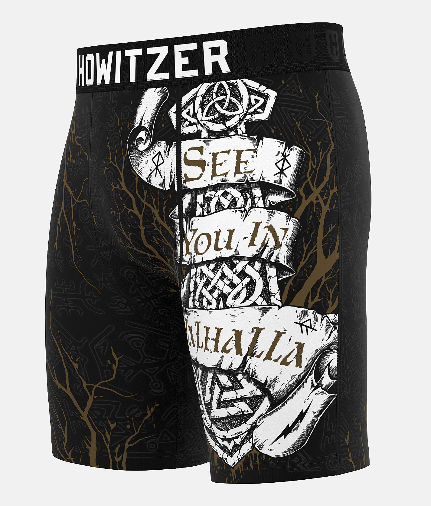 Howitzer See You Stretch Boxer Briefs - Men's Boxer Briefs in Black