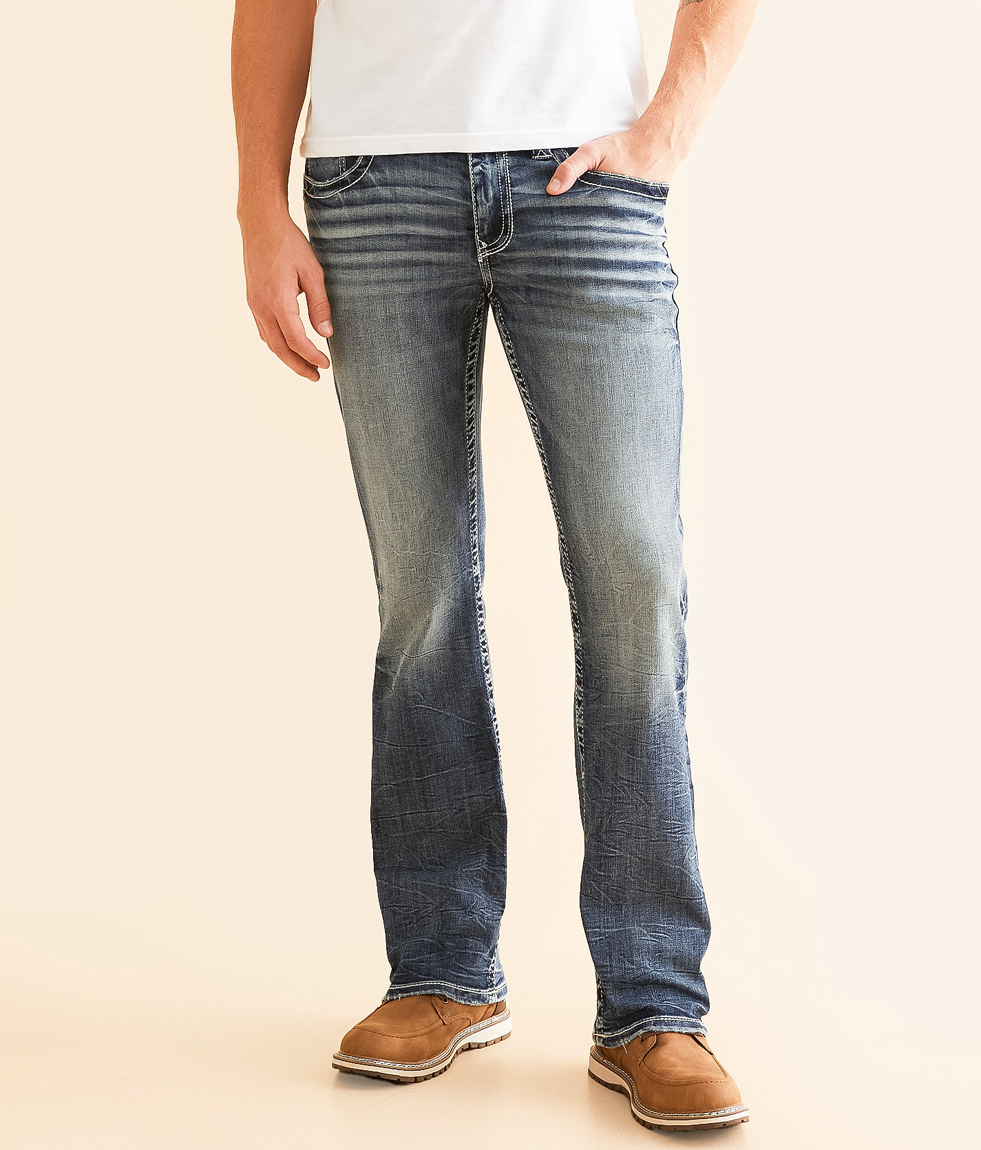 Buckle Black Three Boot Stretch Jean - Men's Jeans in Vienne