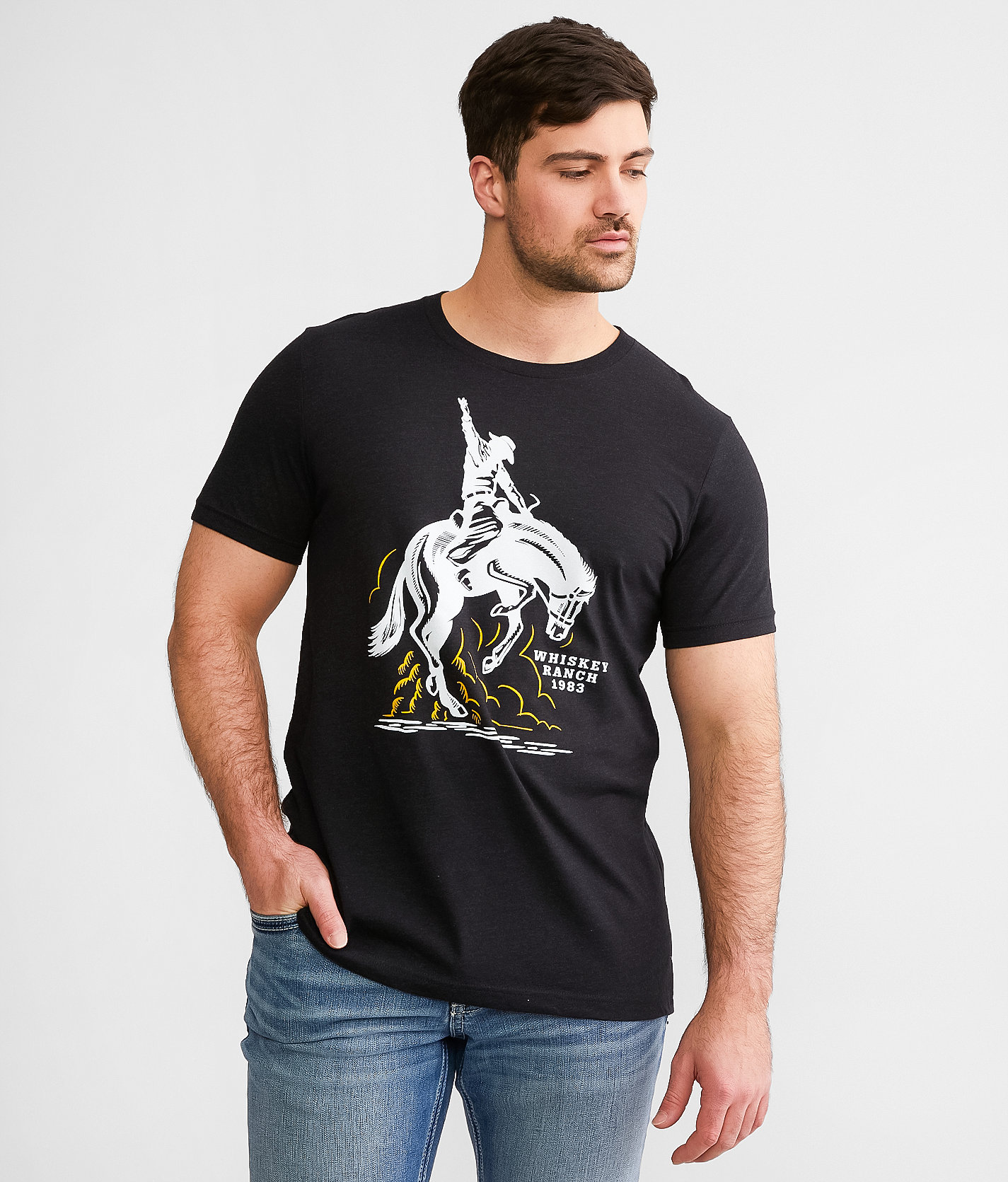Whiskey Bent Cowboy T-Shirt - Men's T-Shirts in Black
