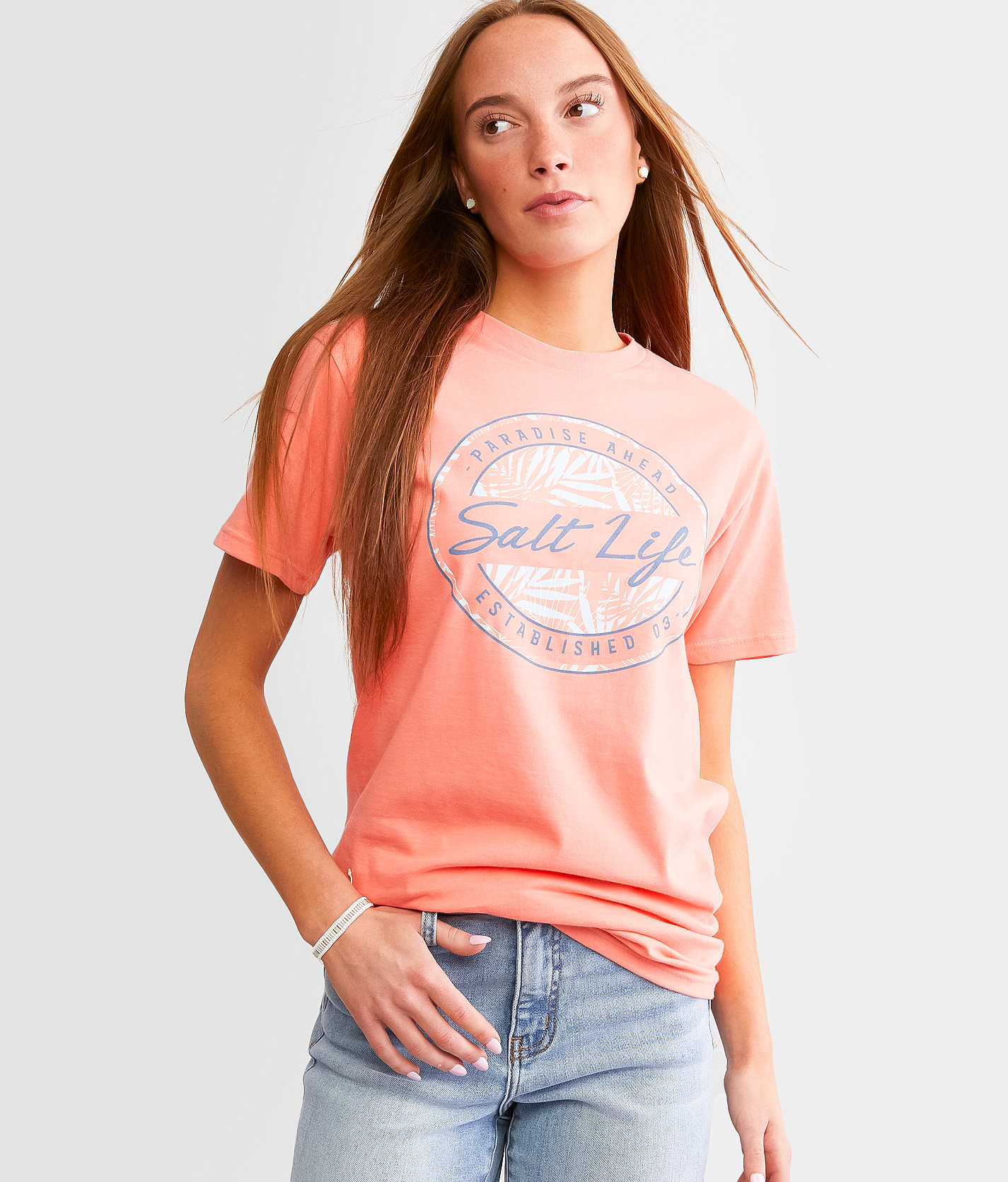 Salt Life Funtastic T-Shirt - Women's T-Shirts in Ocean Coral