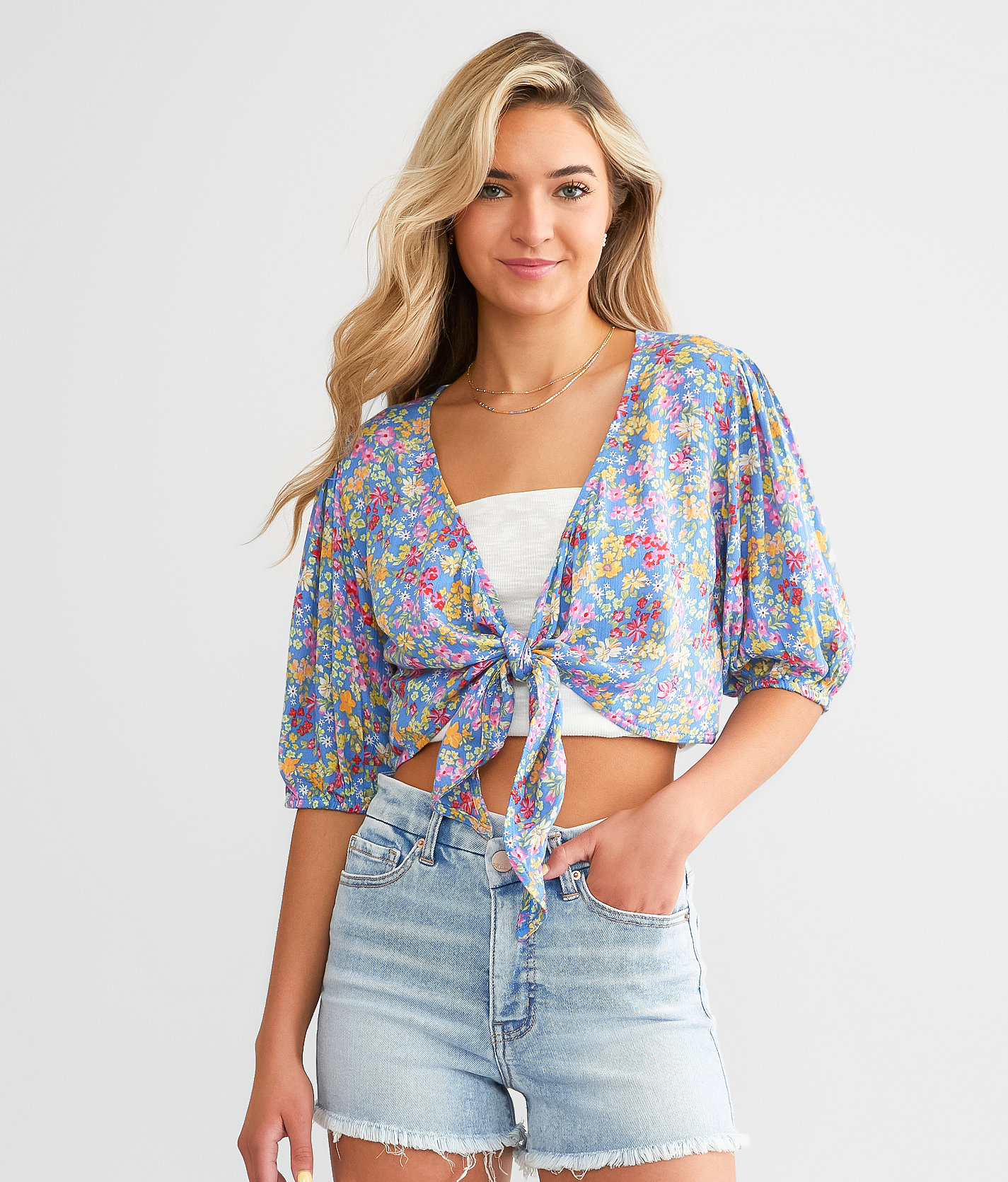 Billabong As You Wish Cropped Top - Women's Shirts & Blouses in Seaside