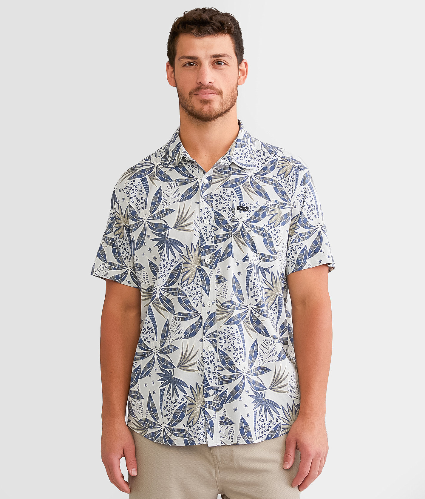RVCA Anytime Shirt - Men's Shirts in Metal