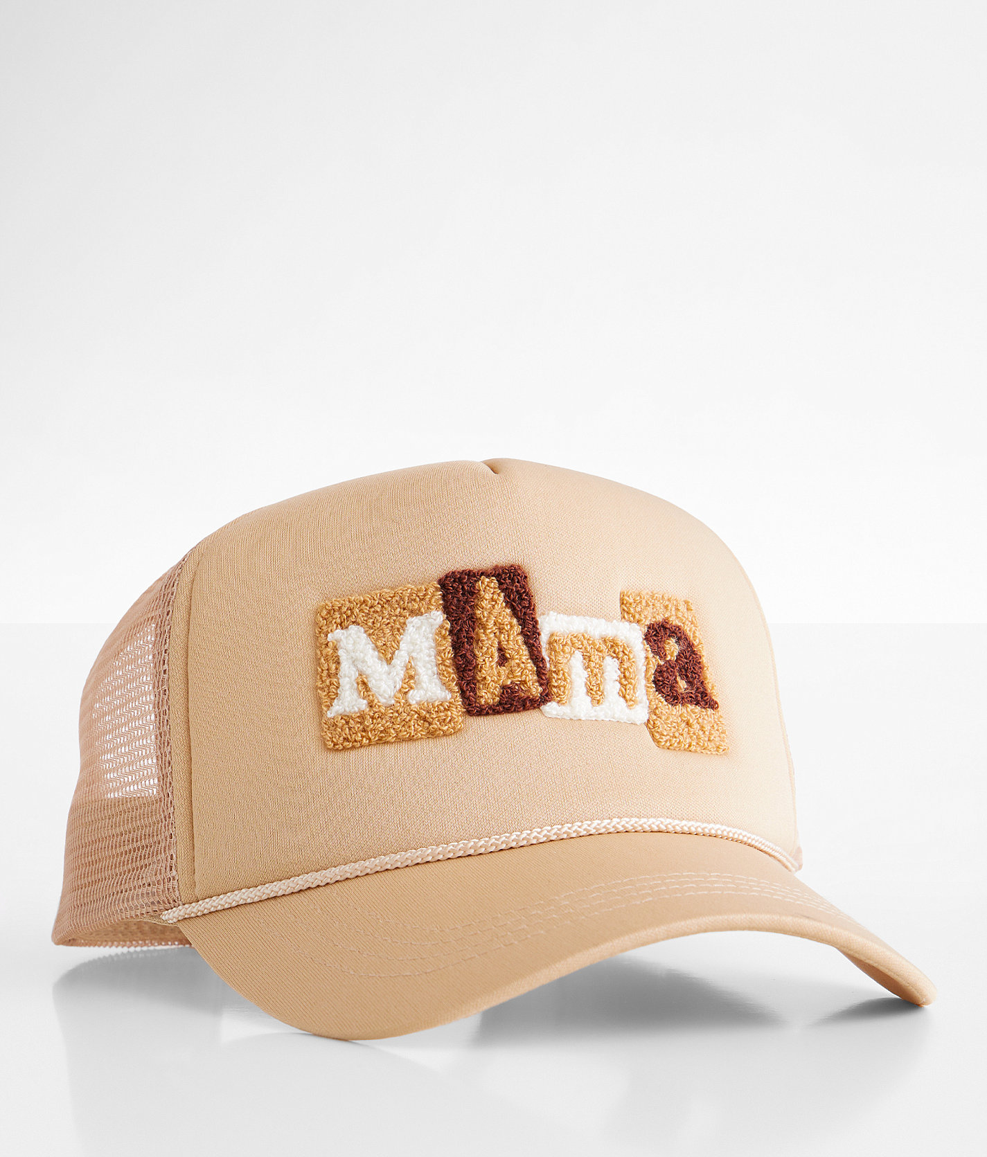 David & Young Mama Trucker Hat - Women's Hats in Beige