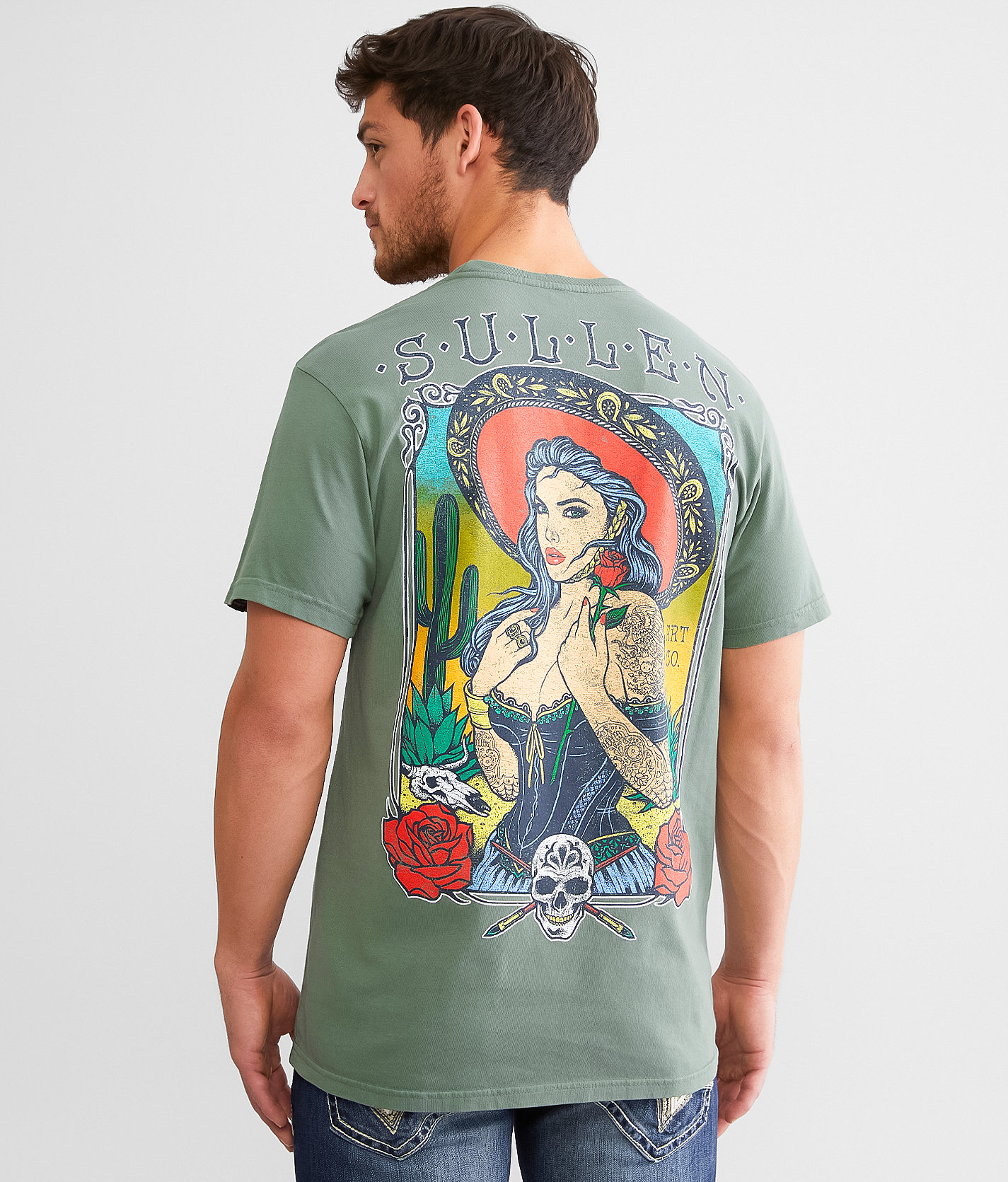 Sullen Desert Rose T-Shirt - Men's T-Shirts in Dark Forest