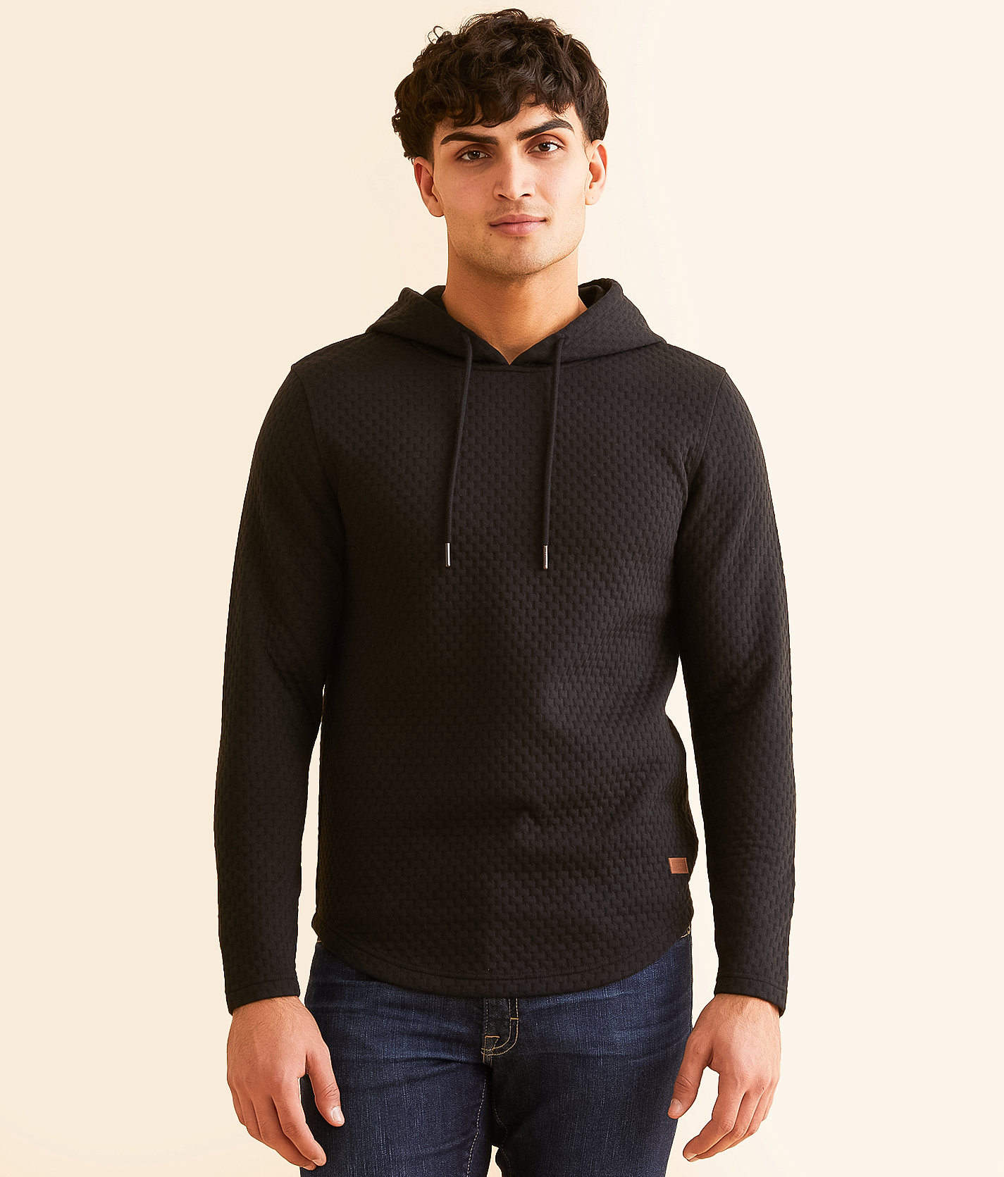 Outpost Makers Textured Hoodie - Men's Sweatshirts in Black