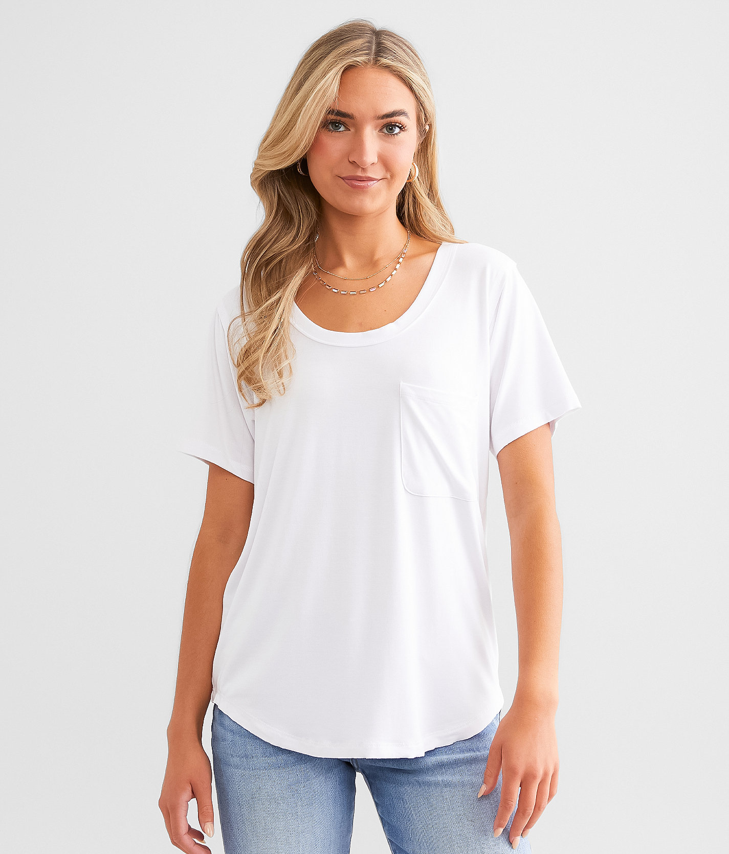 White Crow Anna Soft Pocket T-Shirt - Women's T-Shirts in White