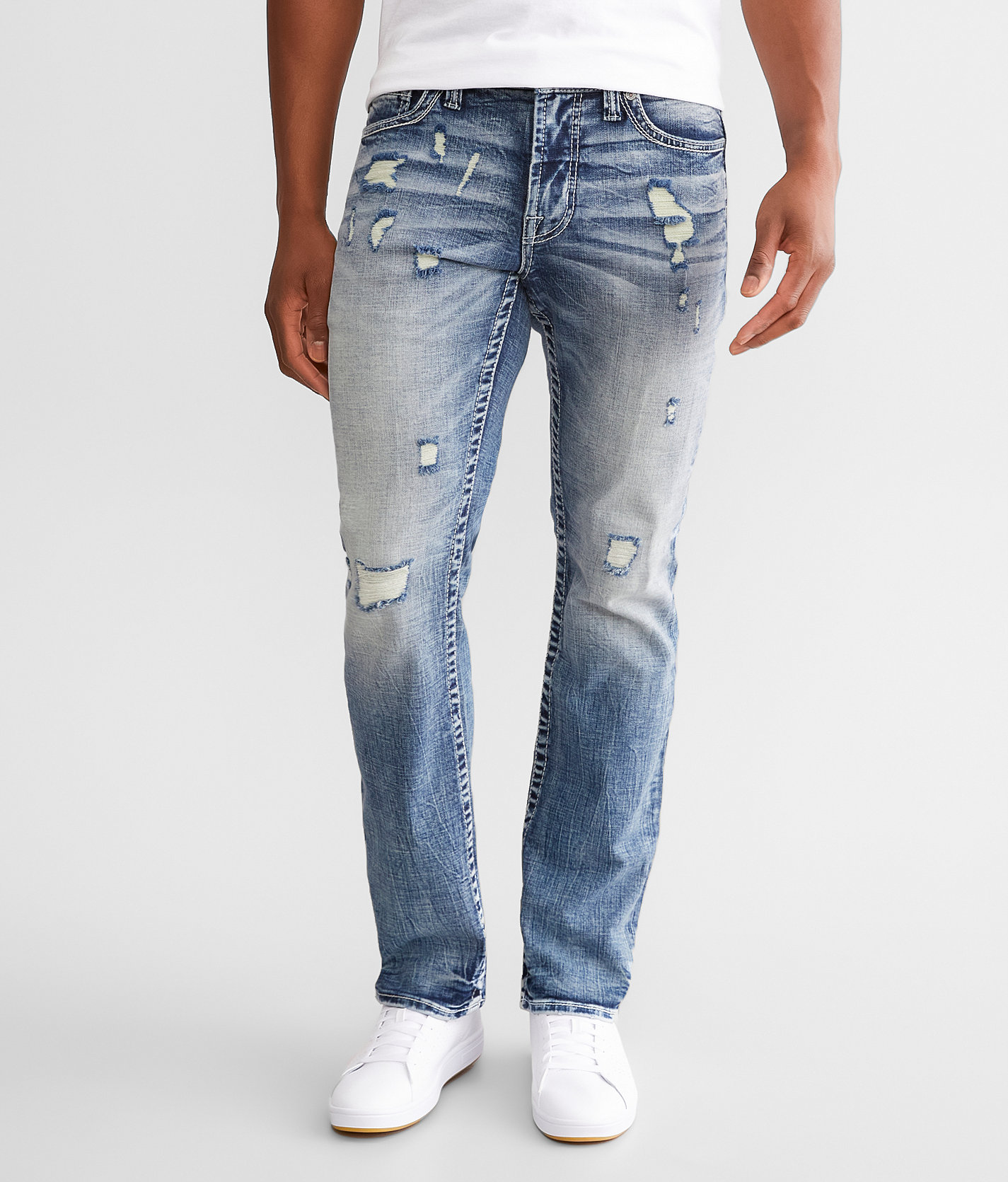 Salvage Mayhem Straight Stretch Jean - Men's Jeans in Voula