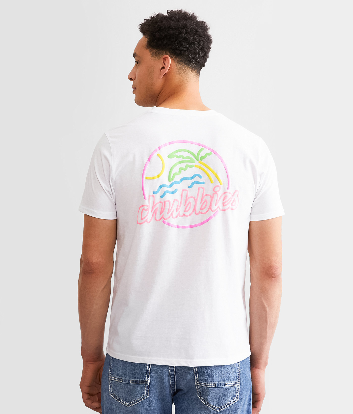 Chubbies The Neon Dream T-Shirt - Men's T-Shirts in Pure White