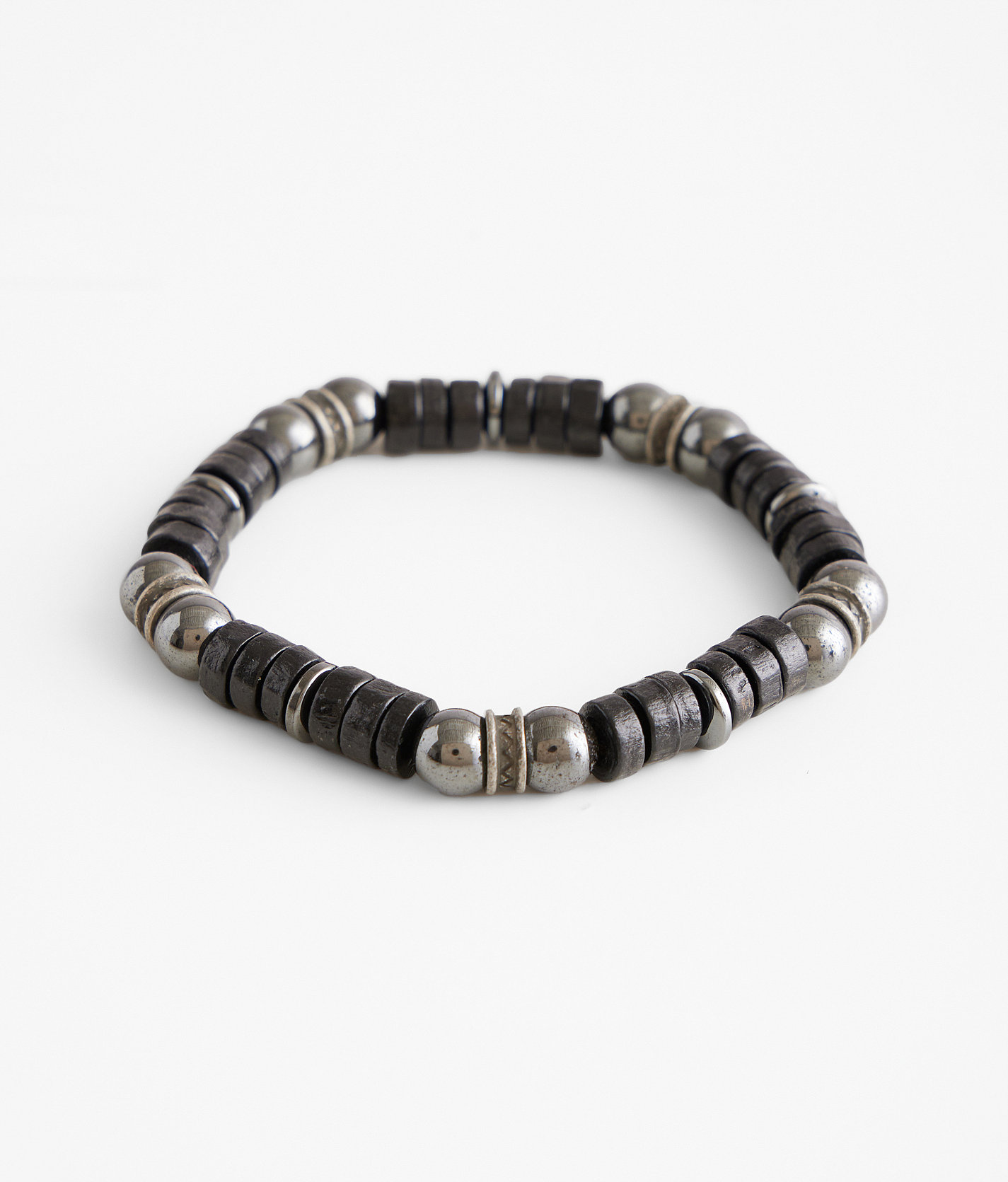 BKE Black & Metal Bracelet - Men's Jewelry in Black