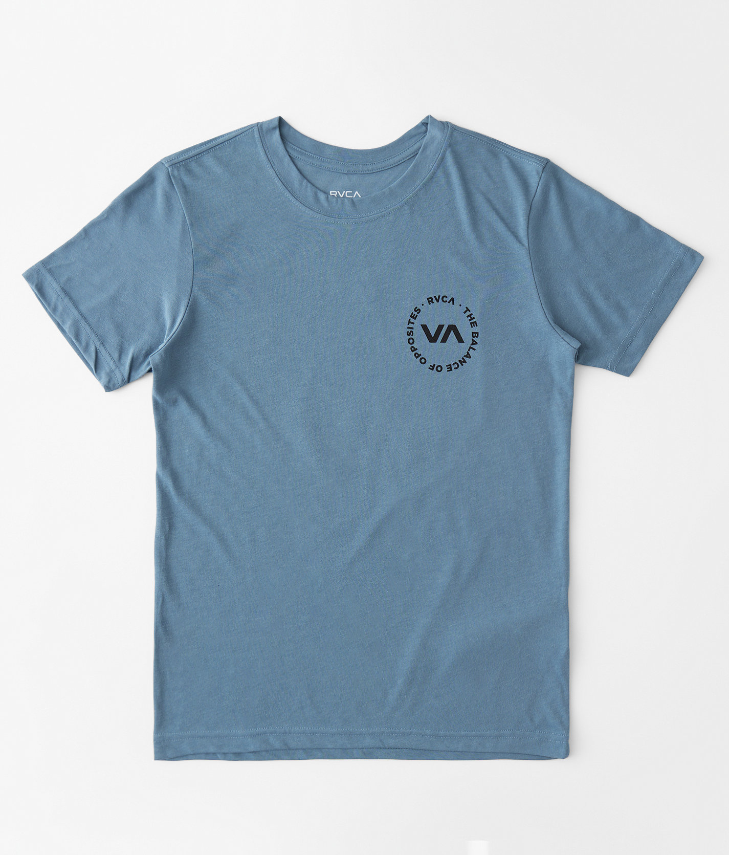 Boys - RVCA Boundary Sport T-Shirt - Boy's T-Shirts in Blue Stone