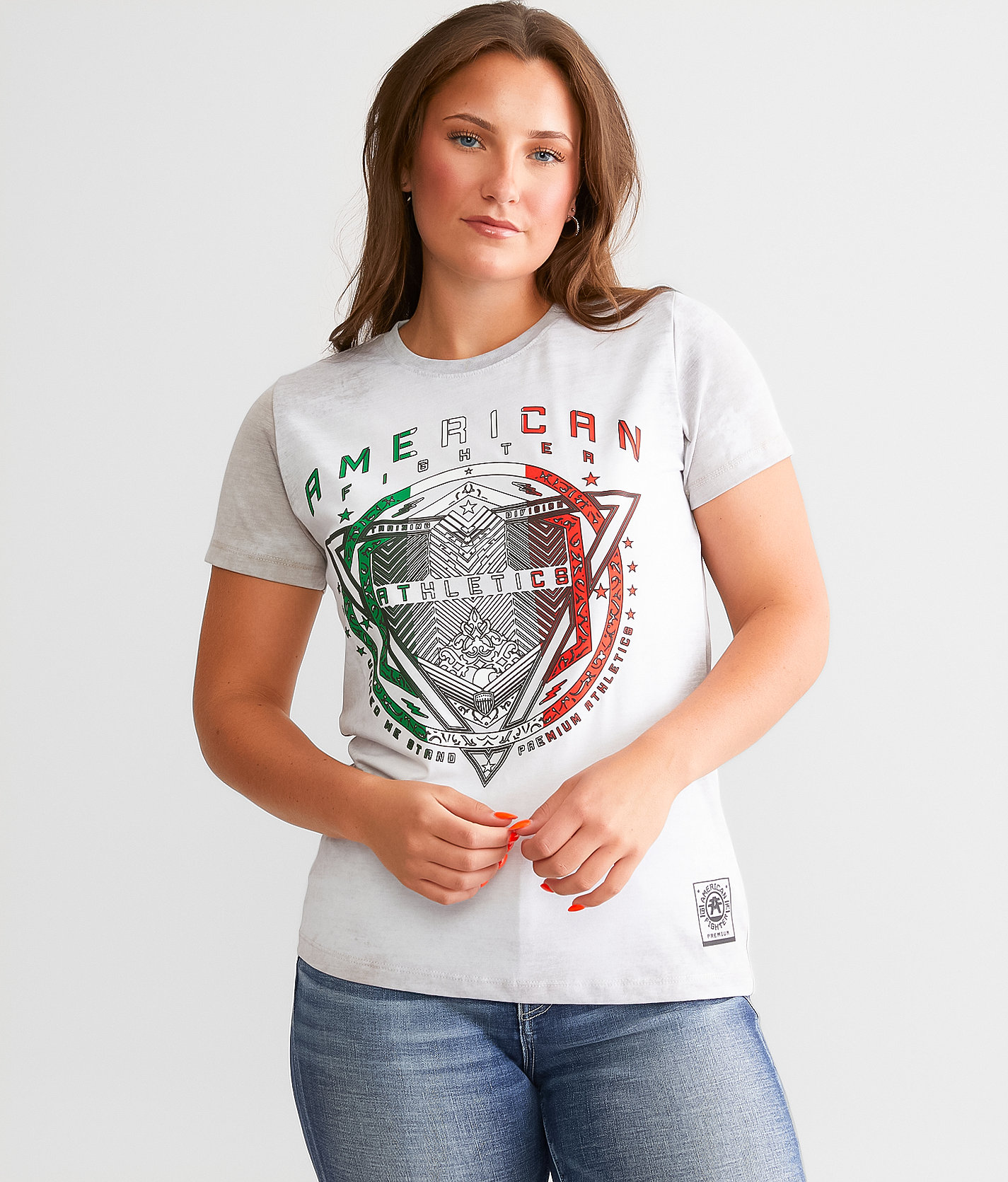 American Fighter Molino T-Shirt - Women's T-Shirts in White Multi