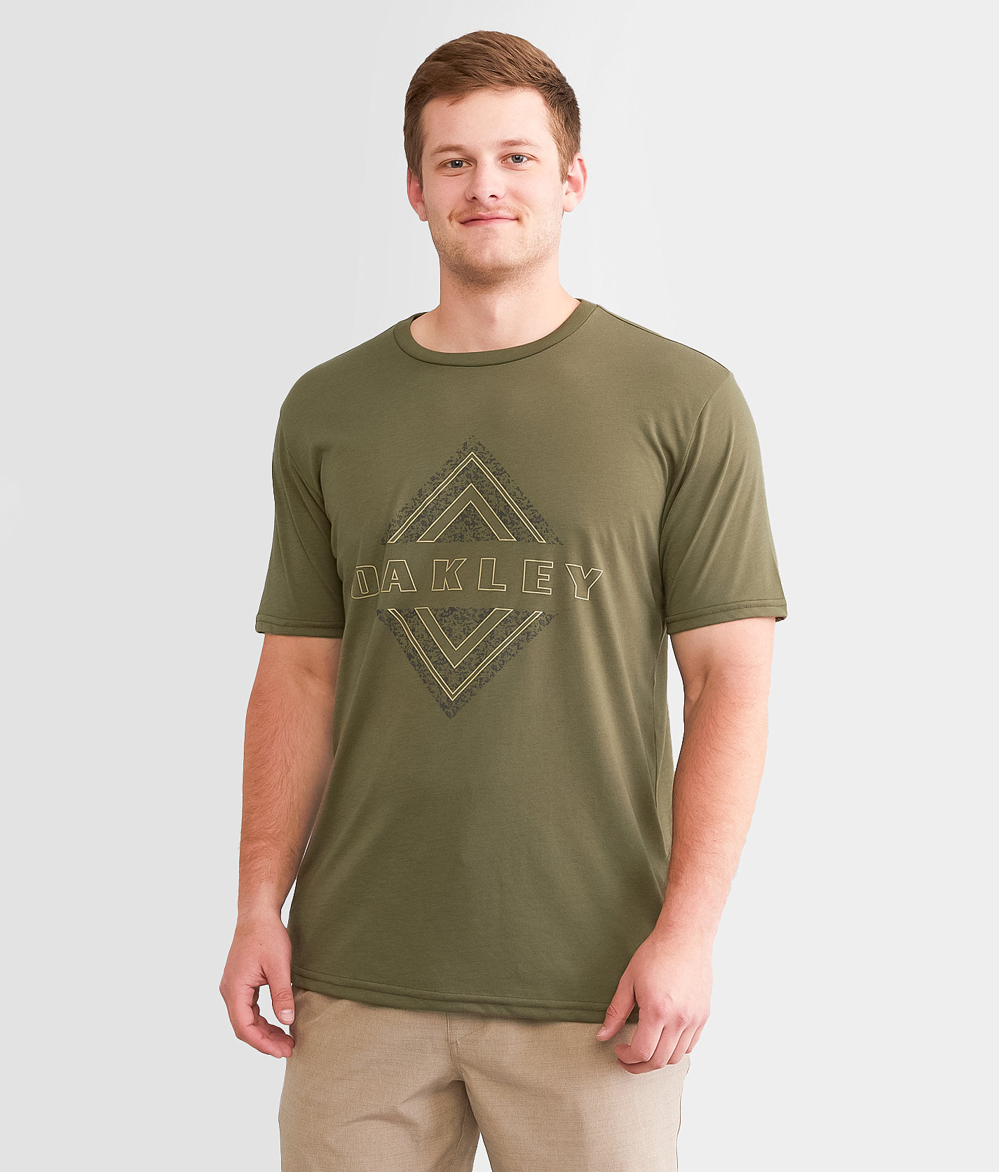 Oakley O Diamond Static O Hydrolix™ T-Shirt - Men's T-Shirts in Dark Brush