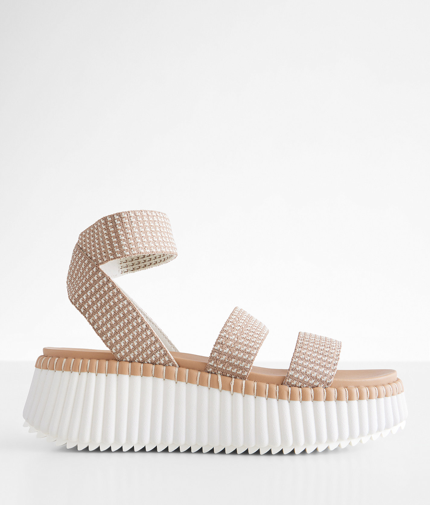 Steve Madden Shelle Flatform Sandal - Women's Shoes in Taupe Multi