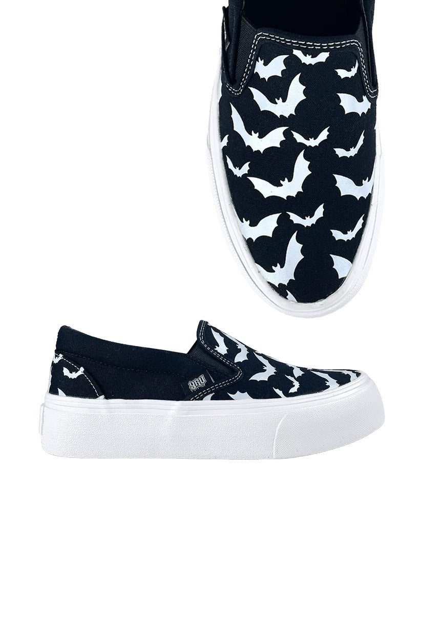 Chill Bat Platform Sneakers [BLACK/WHITE]