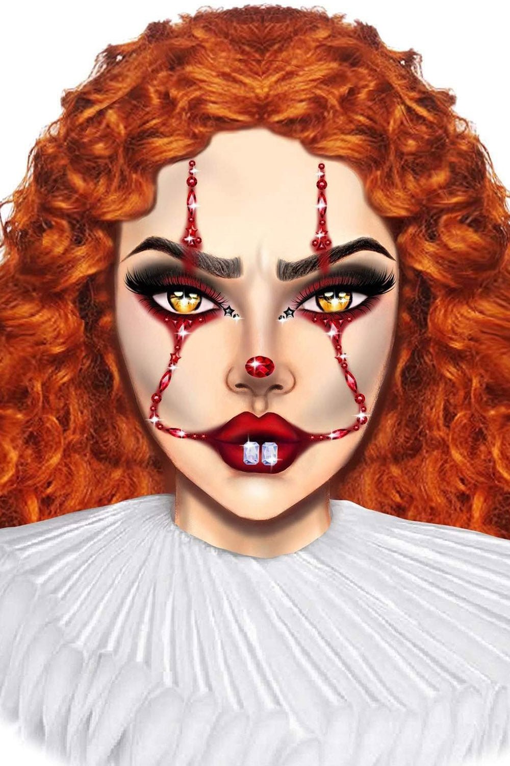 Clowncore Stick-On Jewels