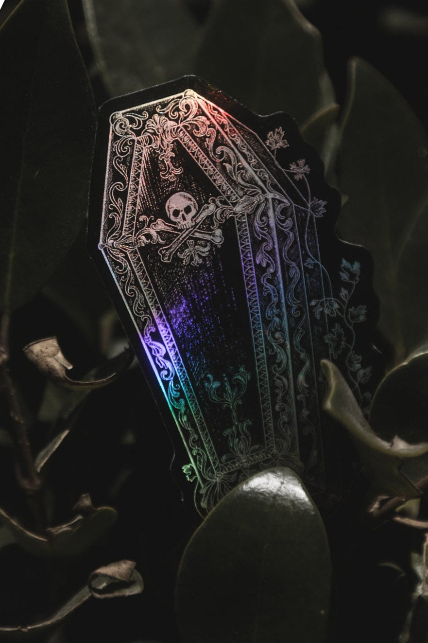 Endless Night Coffin Holographic Sticker