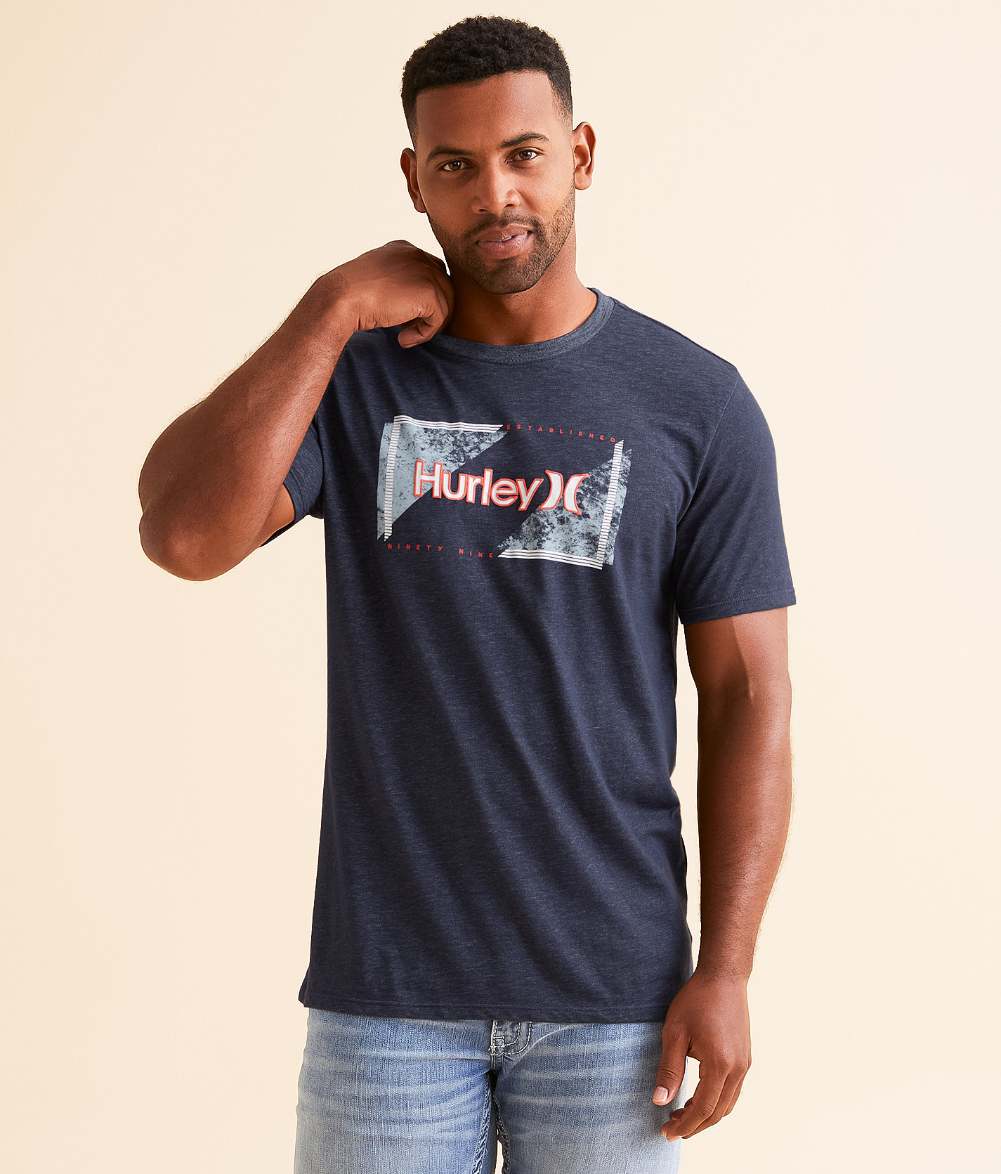 Hurley Lotto T-Shirt - Men's T-Shirts in Obsidian Ocean Bliss