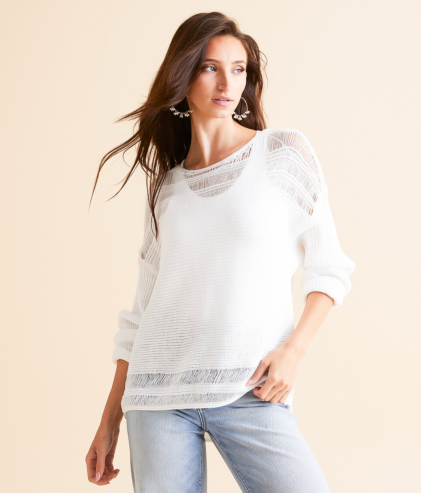 Daytrip Dolman Knit Sweater - Women's Sweaters in White