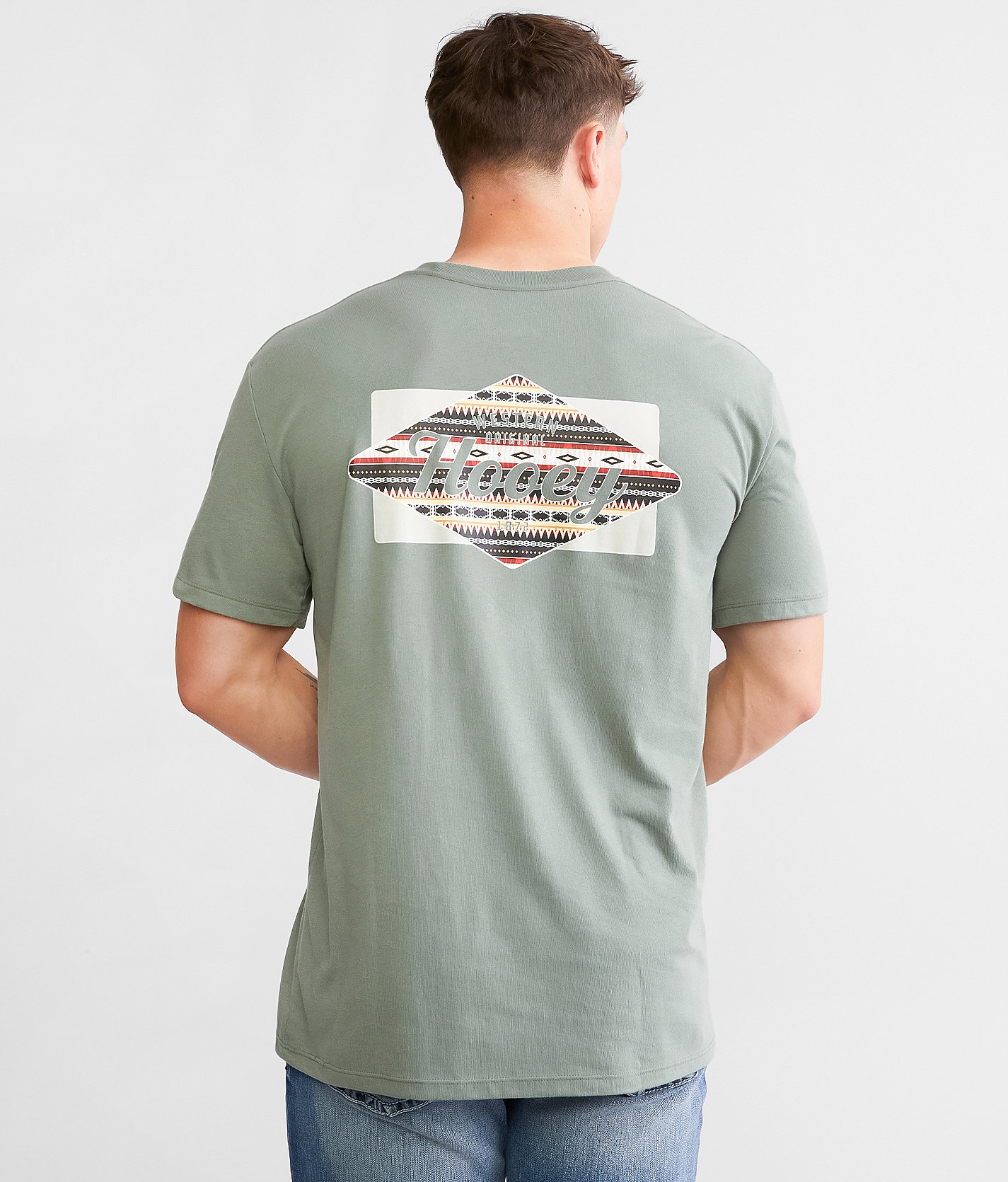 Hooey Diamond T-Shirt - Men's T-Shirts in Agave Green