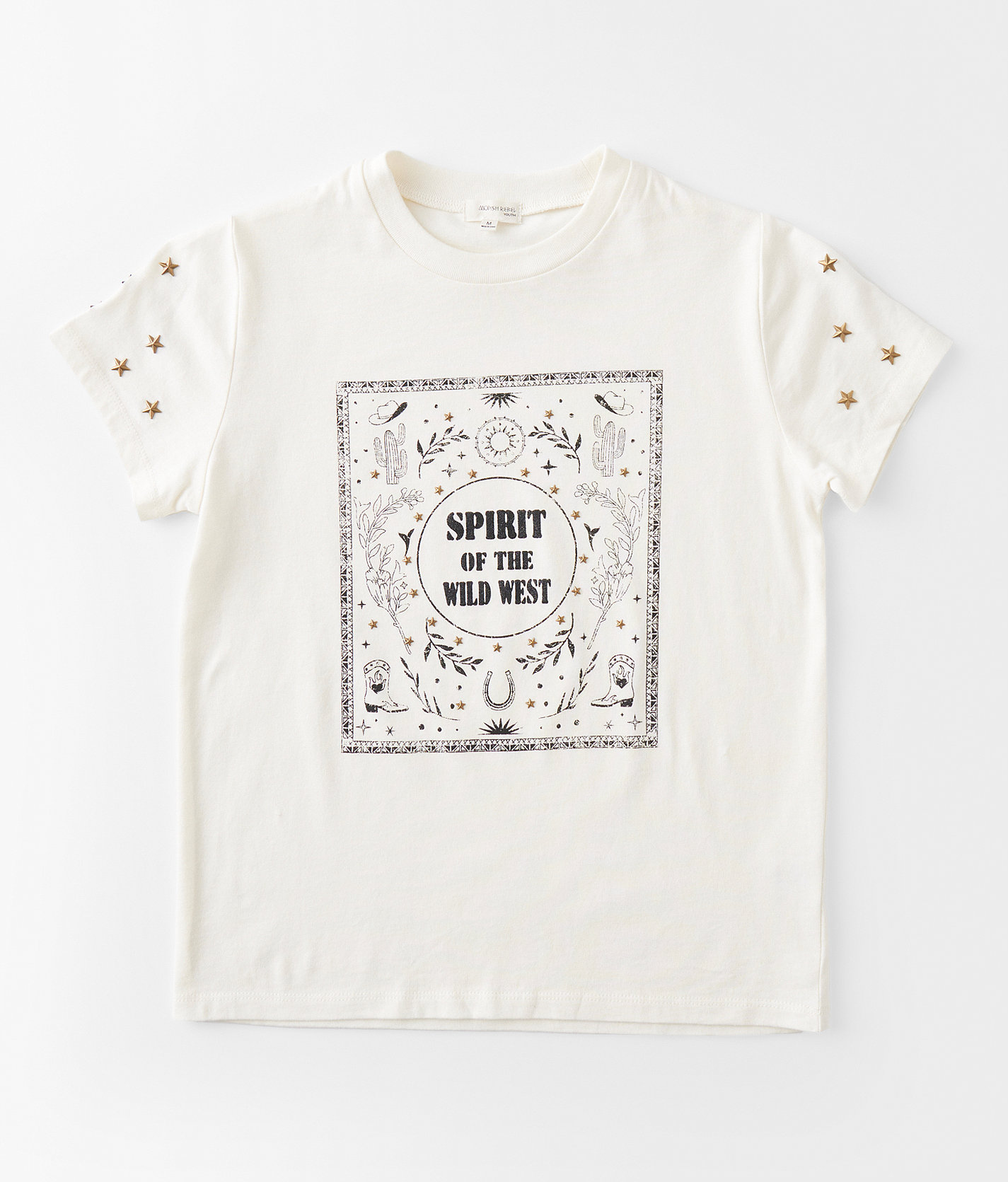 Girls - Modish Rebel Spirit Of The West T-Shirt - Girl's T-Shirts in Marshmallow