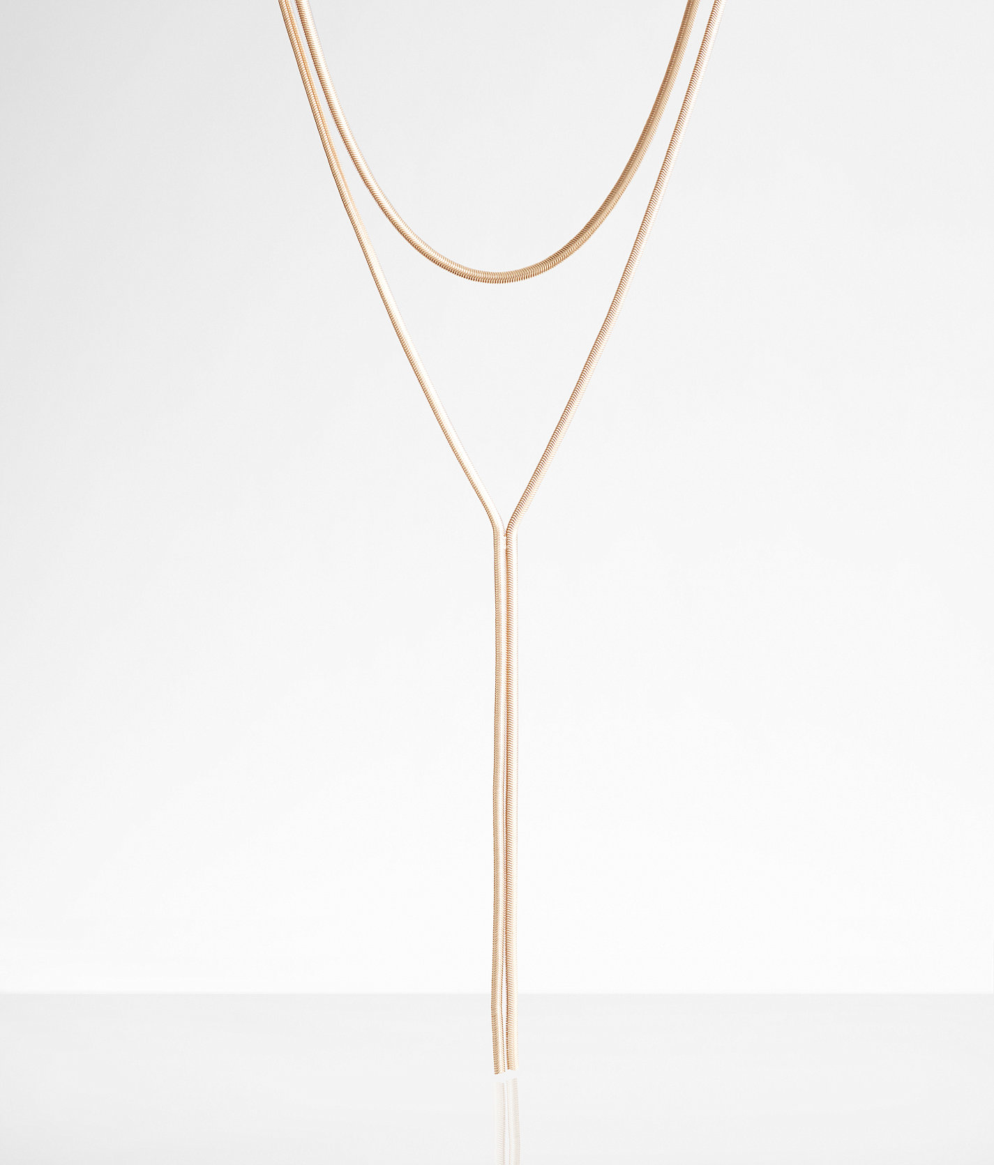 boutique by BKE 2 Pack Snake Chain Necklace Set - Women's Jewelry in Gold