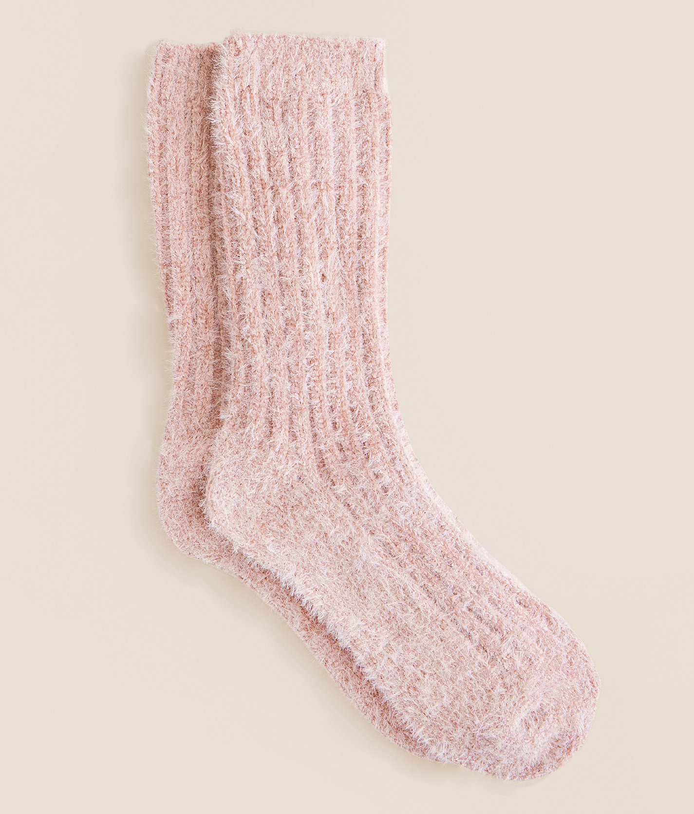 BKE x Muk Luks Chenille Boot Socks - Women's Socks in Adobe Rose