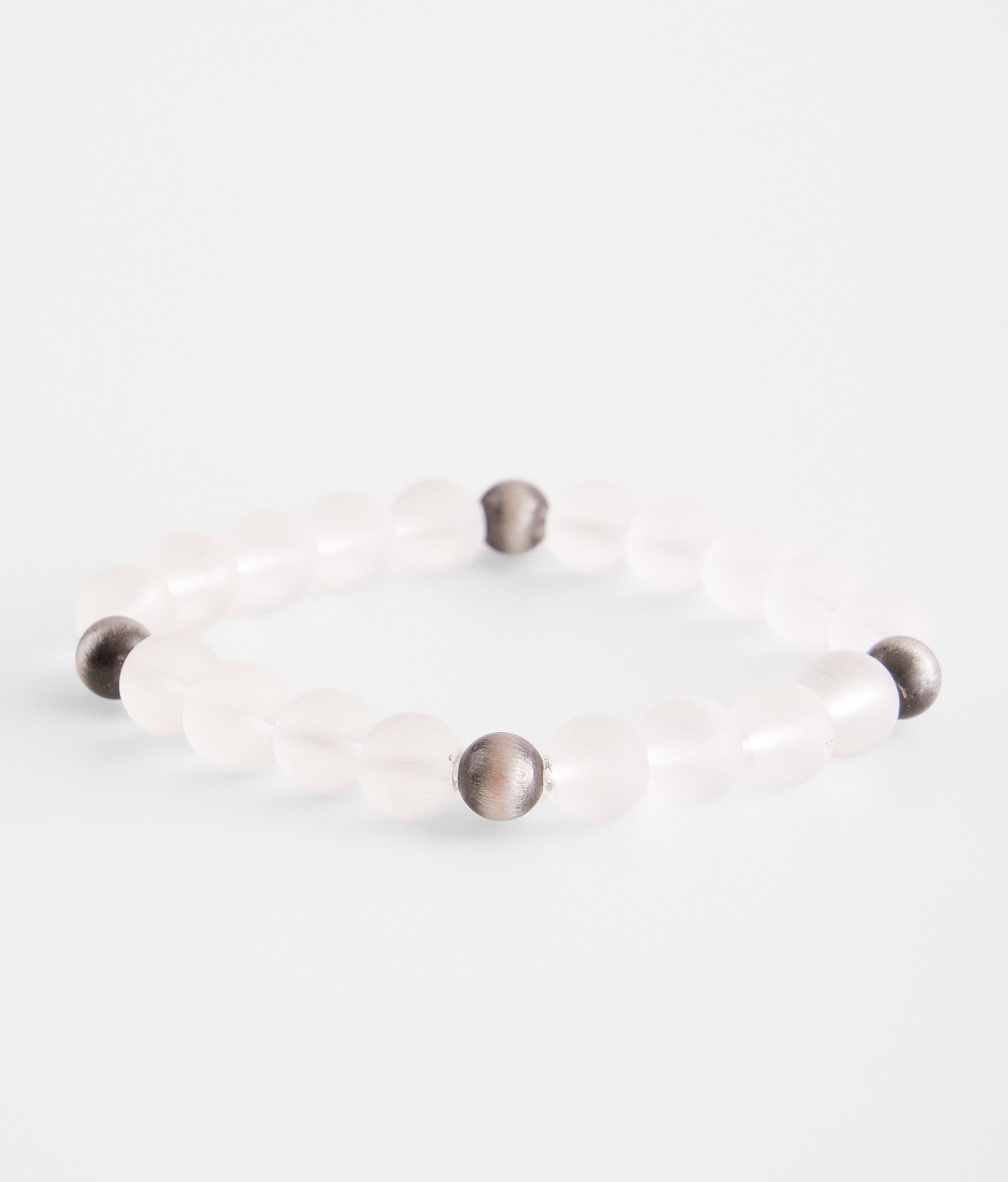 BKE Clear Beaded Bracelet - Men's Jewelry in Clear