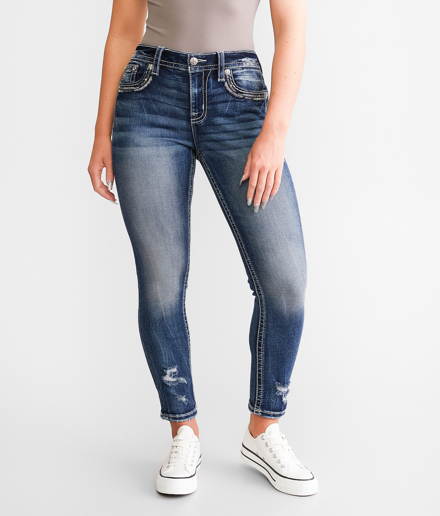 Miss Me Curvy Ankle Skinny Stretch Jean - Women's Jeans in M755B