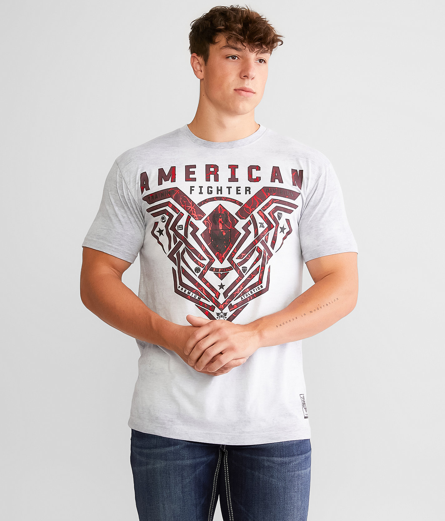 American Fighter Brimley T-Shirt - Men's T-Shirts in White Multi