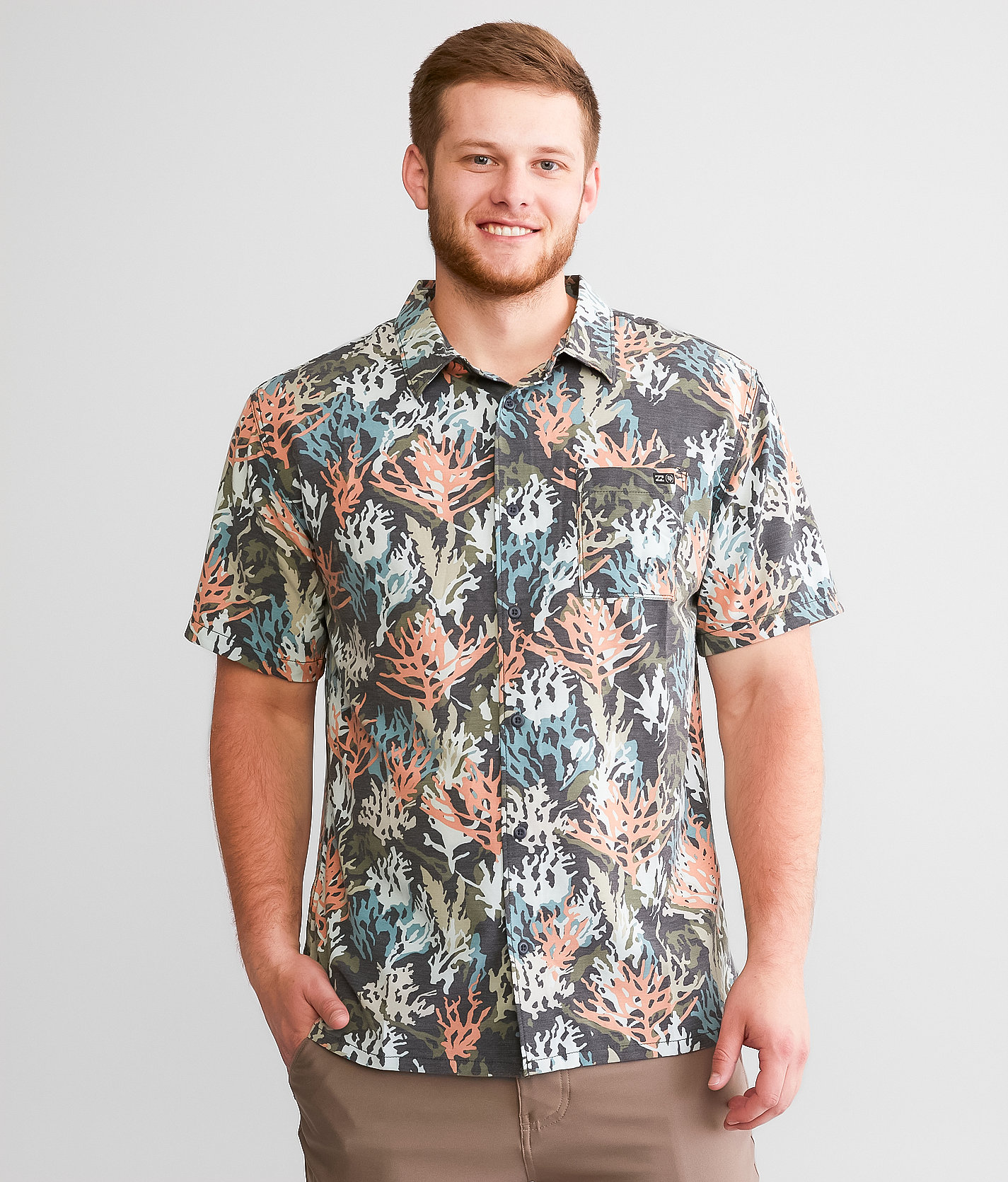 Billabong Coral Garden Surftrek Stretch Shirt - Men's Shirts in Multi