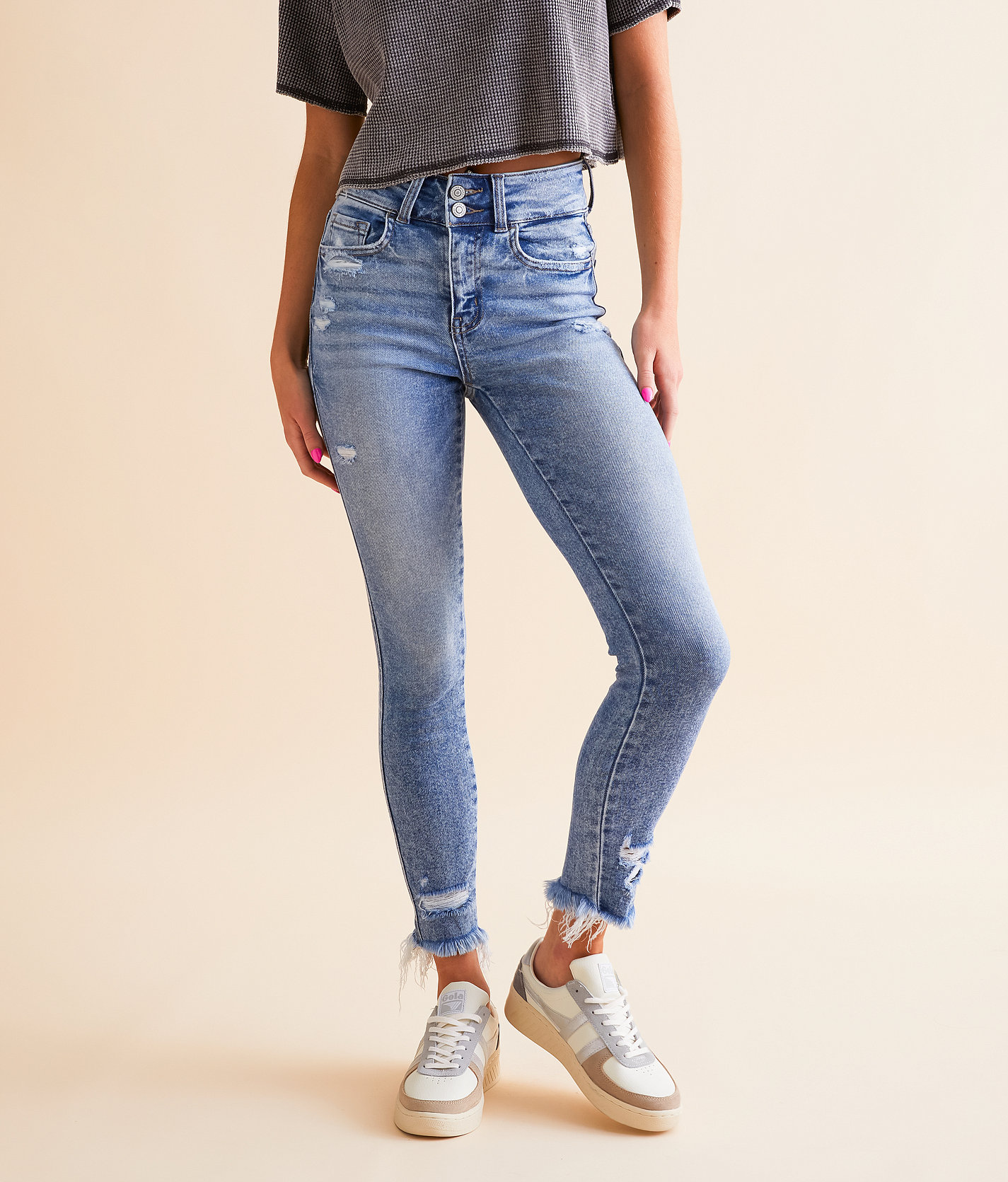 Flying Monkey High Rise Ankle Skinny Stretch Jean - Women's Jeans in Kindliness