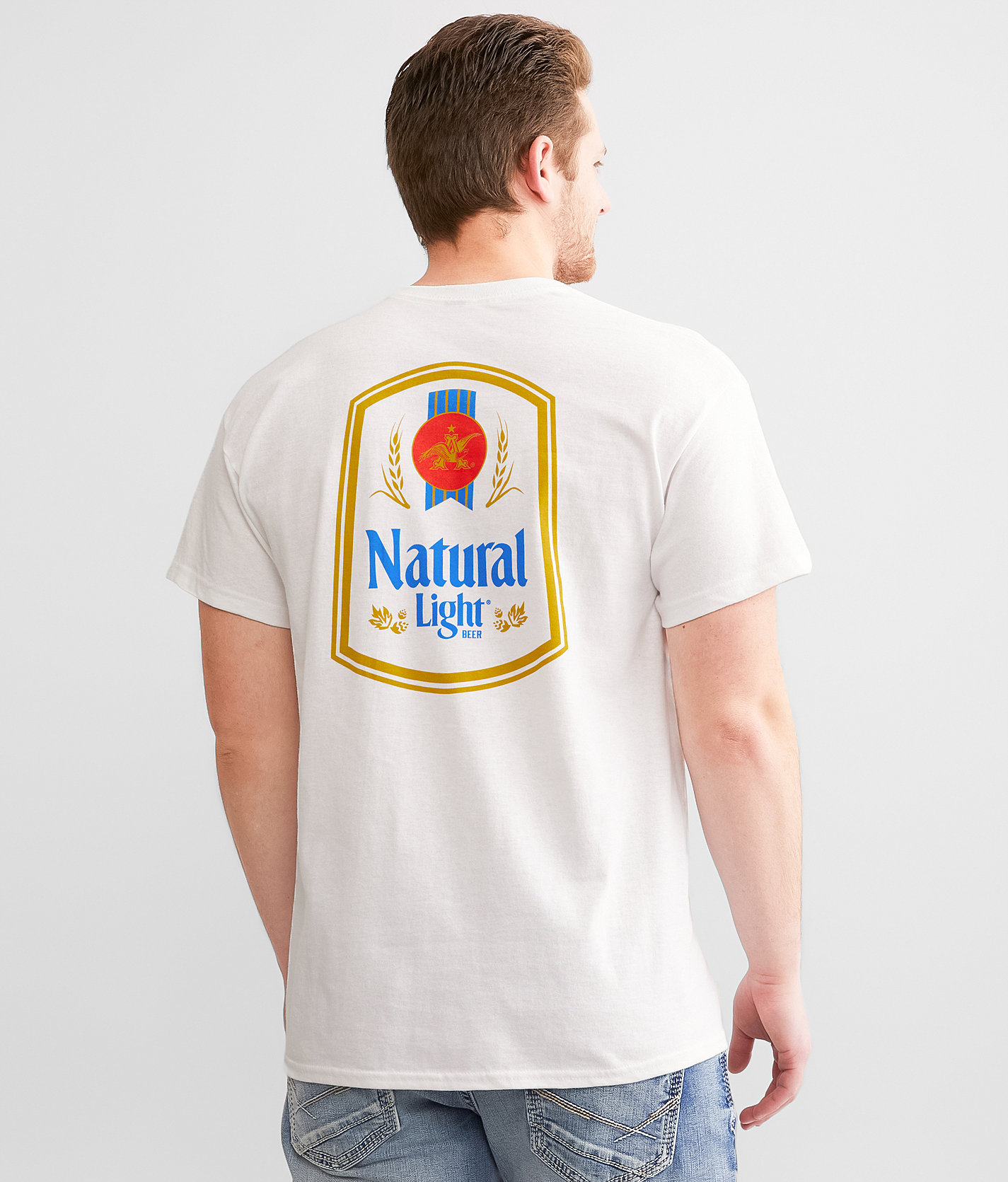Brew City Natural Light® Beer T-Shirt - Men's T-Shirts in White