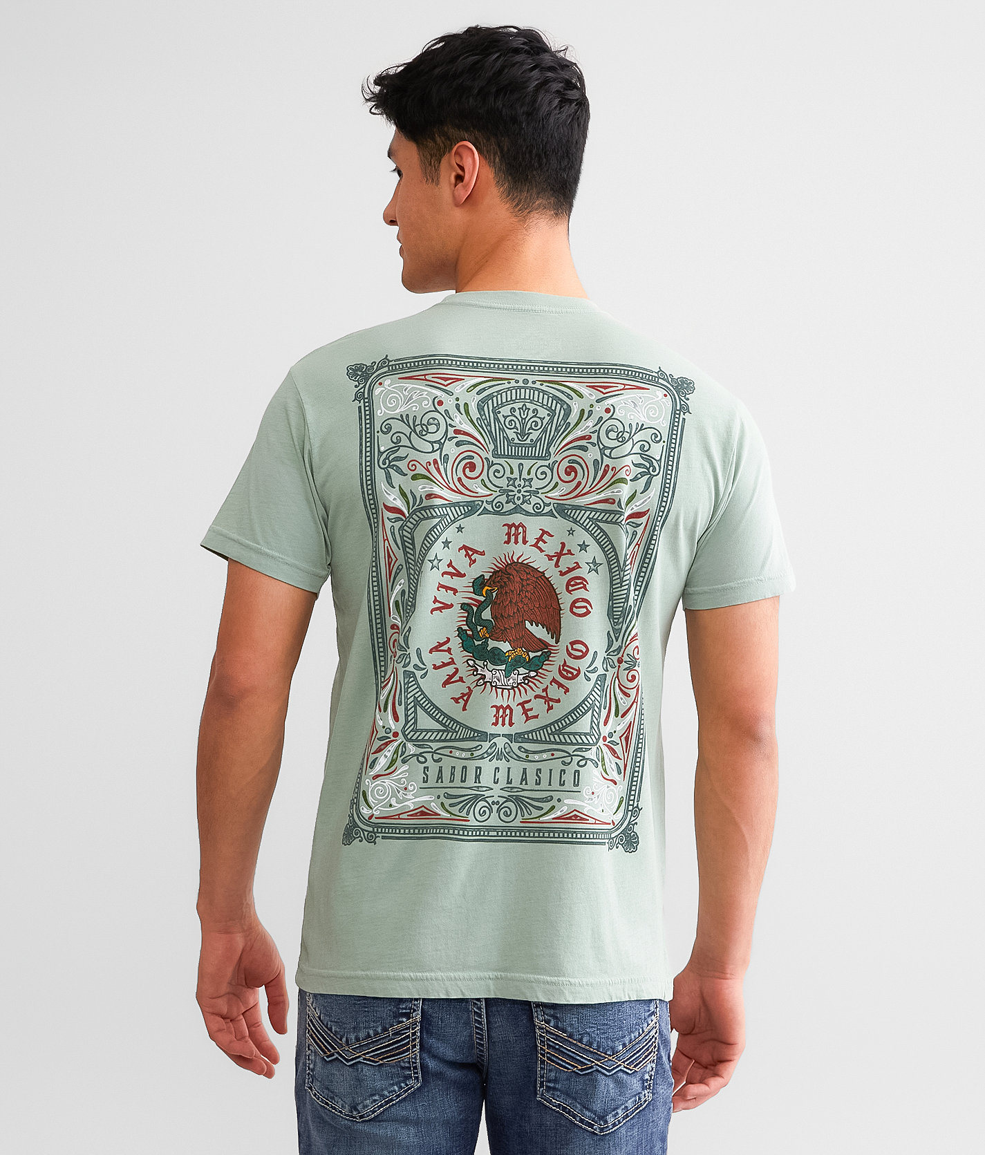 Freedom Ranch Tequila Jalisco T-Shirt - Men's T-Shirts in Iceberg Green