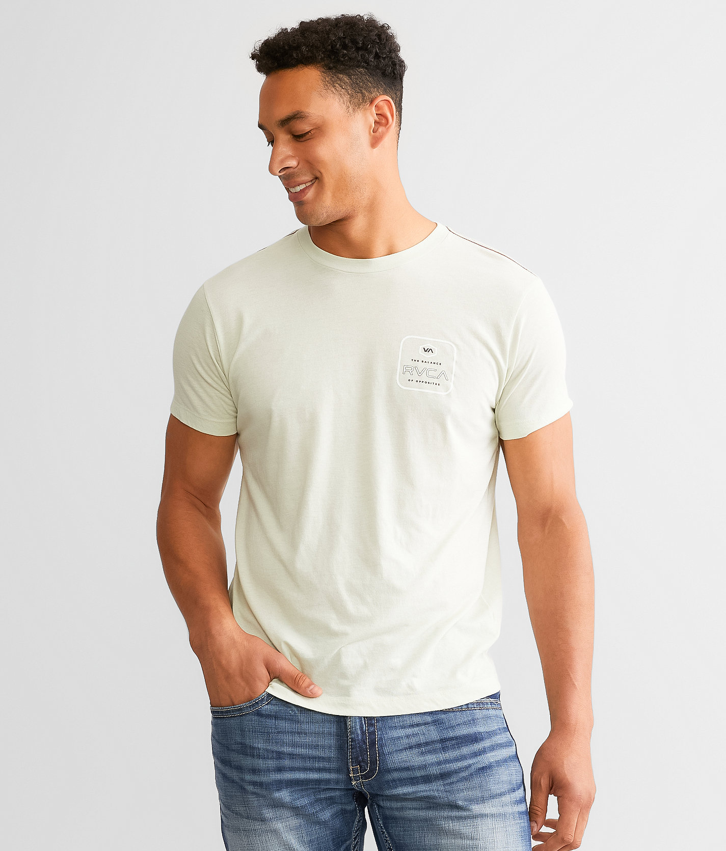 RVCA Internal Hex T-Shirt - Men's T-Shirts in Green Tea