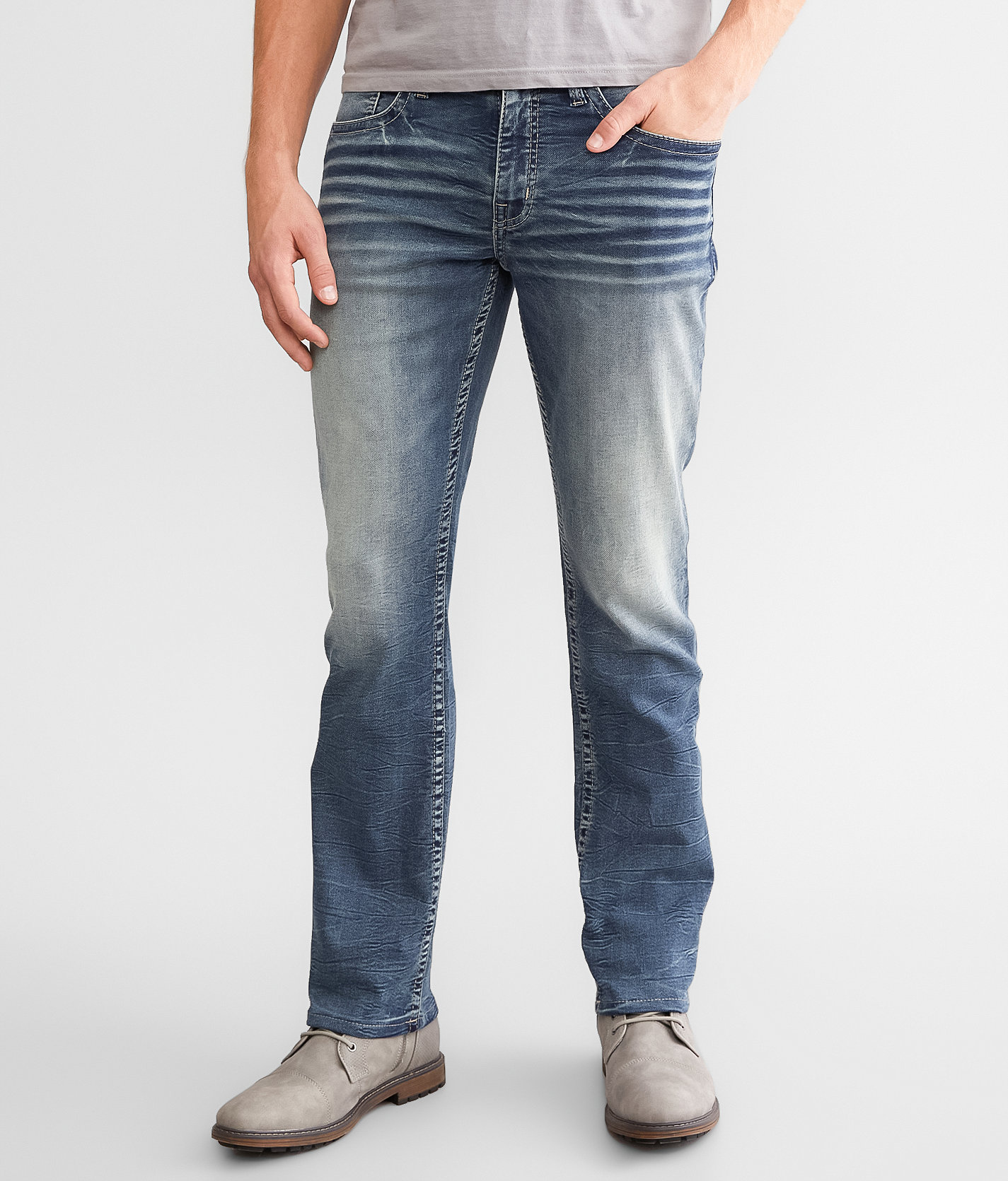 BKE Jake Straight Stretch Jean - Men's Jeans in Oxer