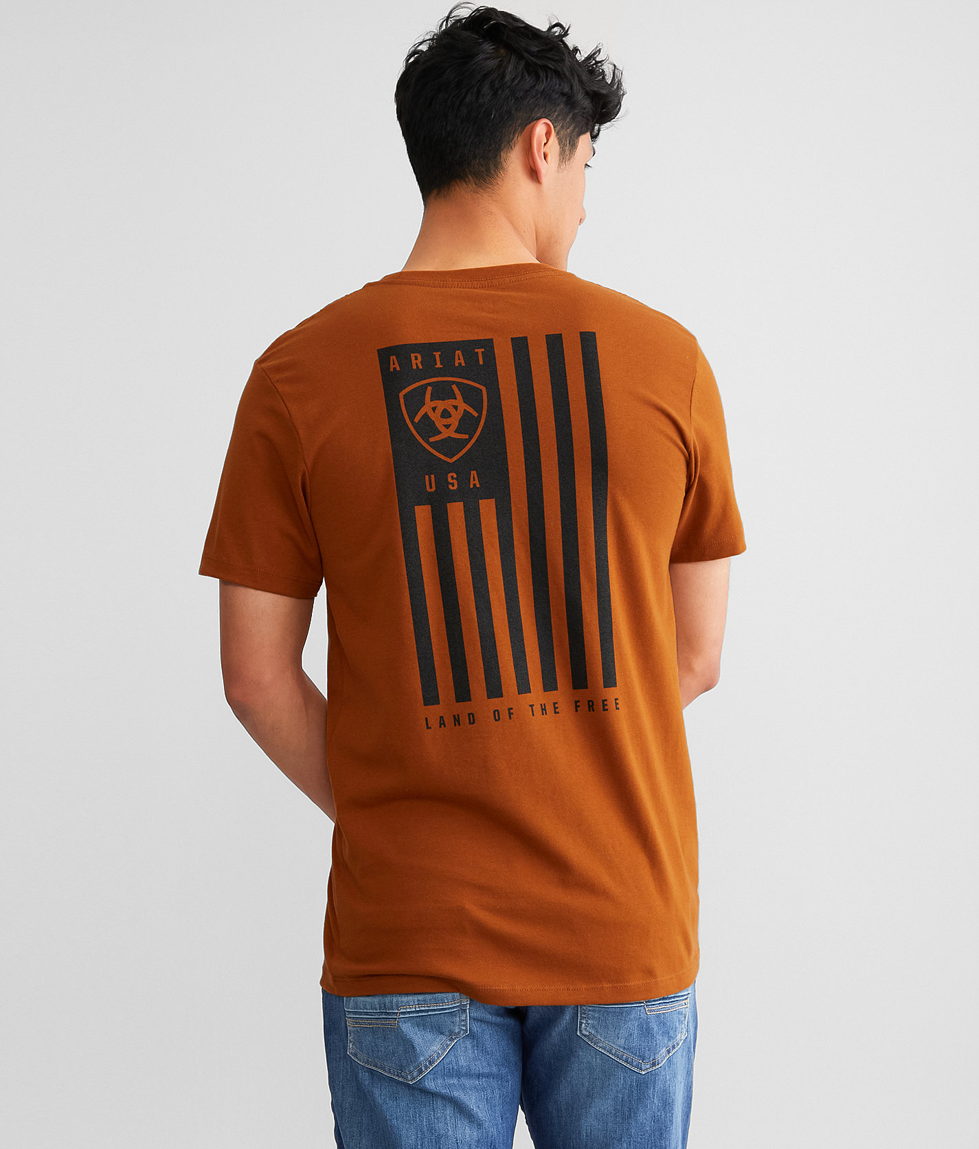 Ariat Vertical Bias T-Shirt - Men's T-Shirts in Burnt Umber