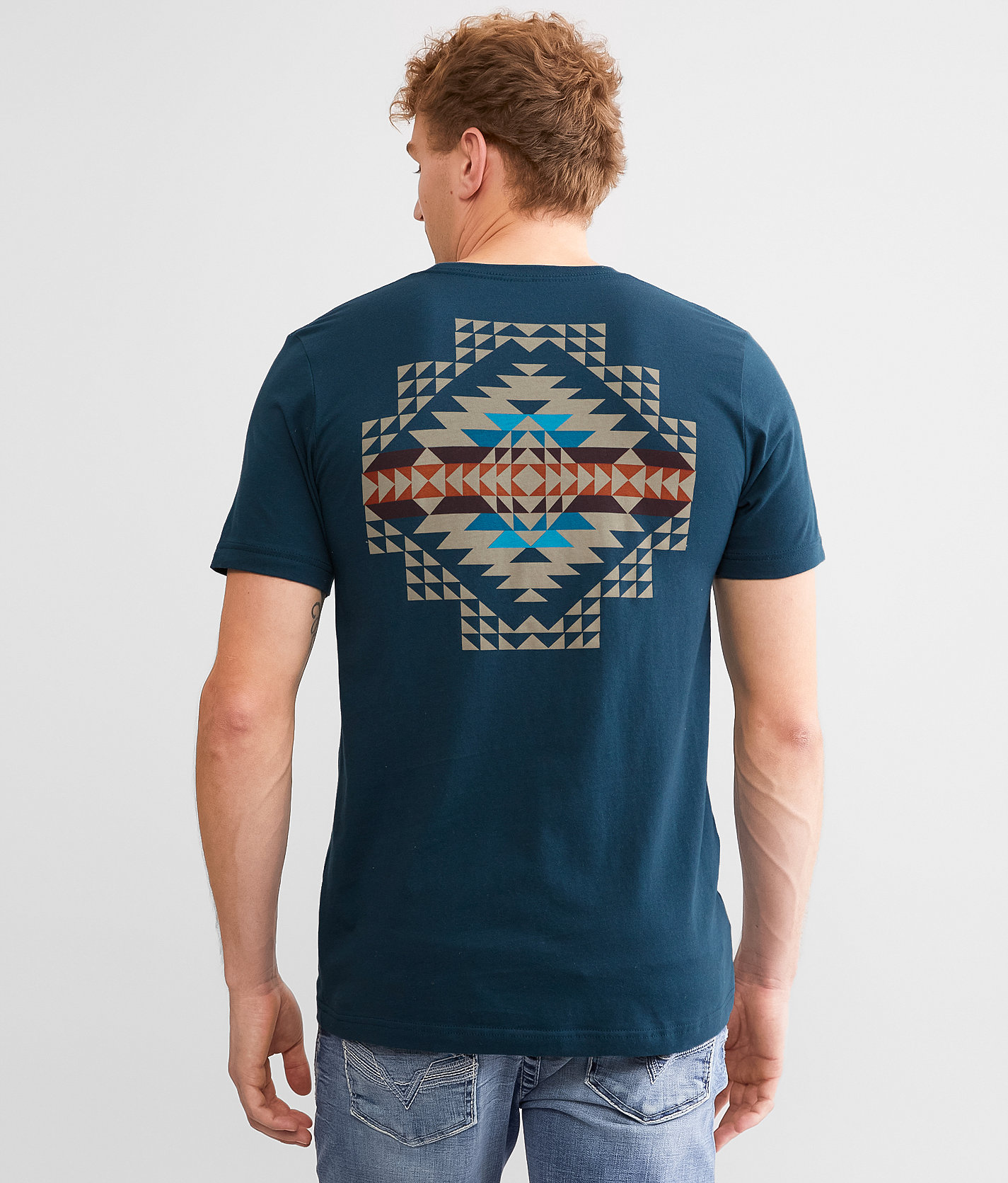 Pendleton Pilot Rock T-Shirt - Men's T-Shirts in Atlantic