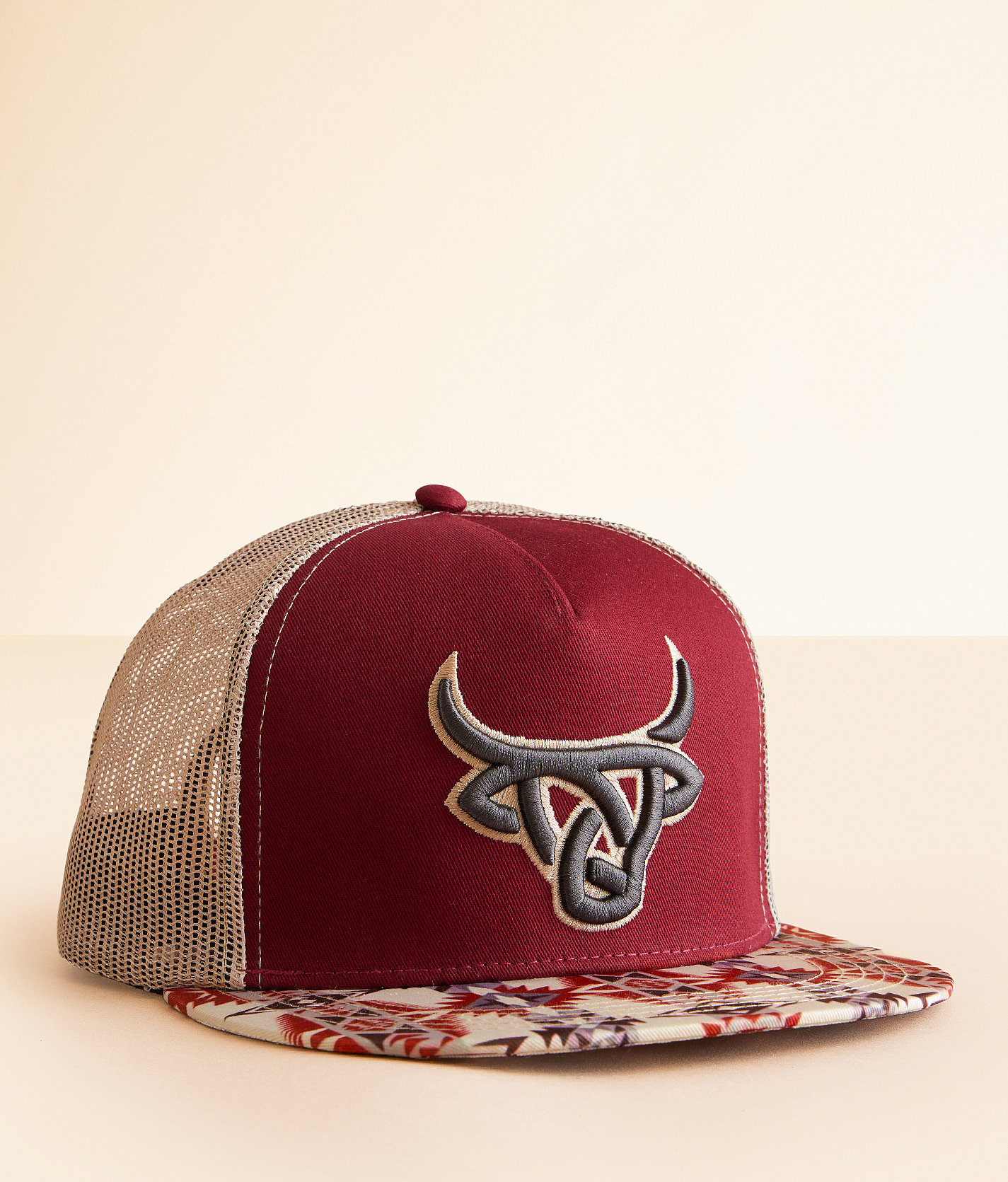 Lost Calf Sawdust Trucker Hat - Men's Hats in Maroon
