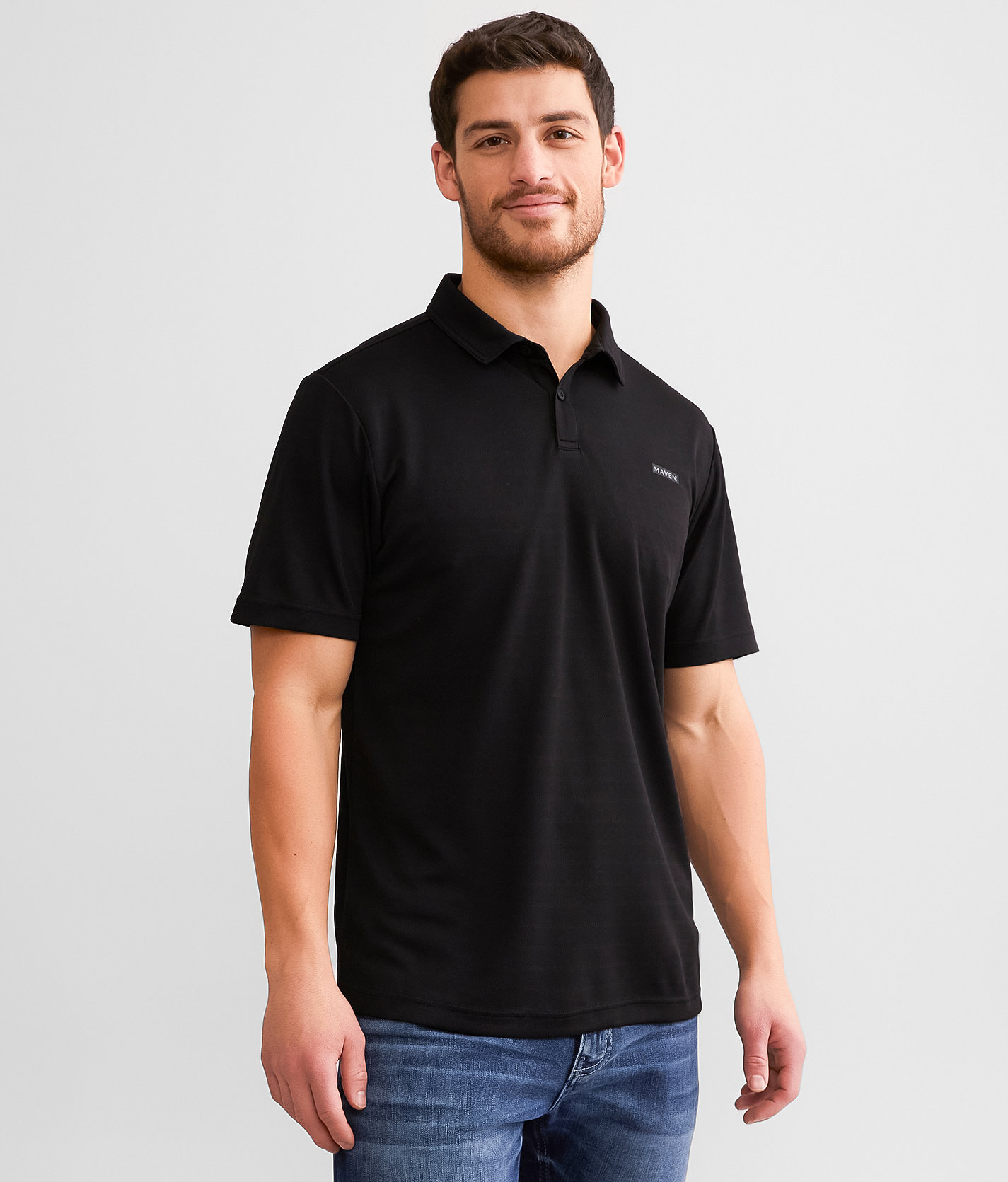 Maven Co-op Performance Polo - Men's Polos in Black