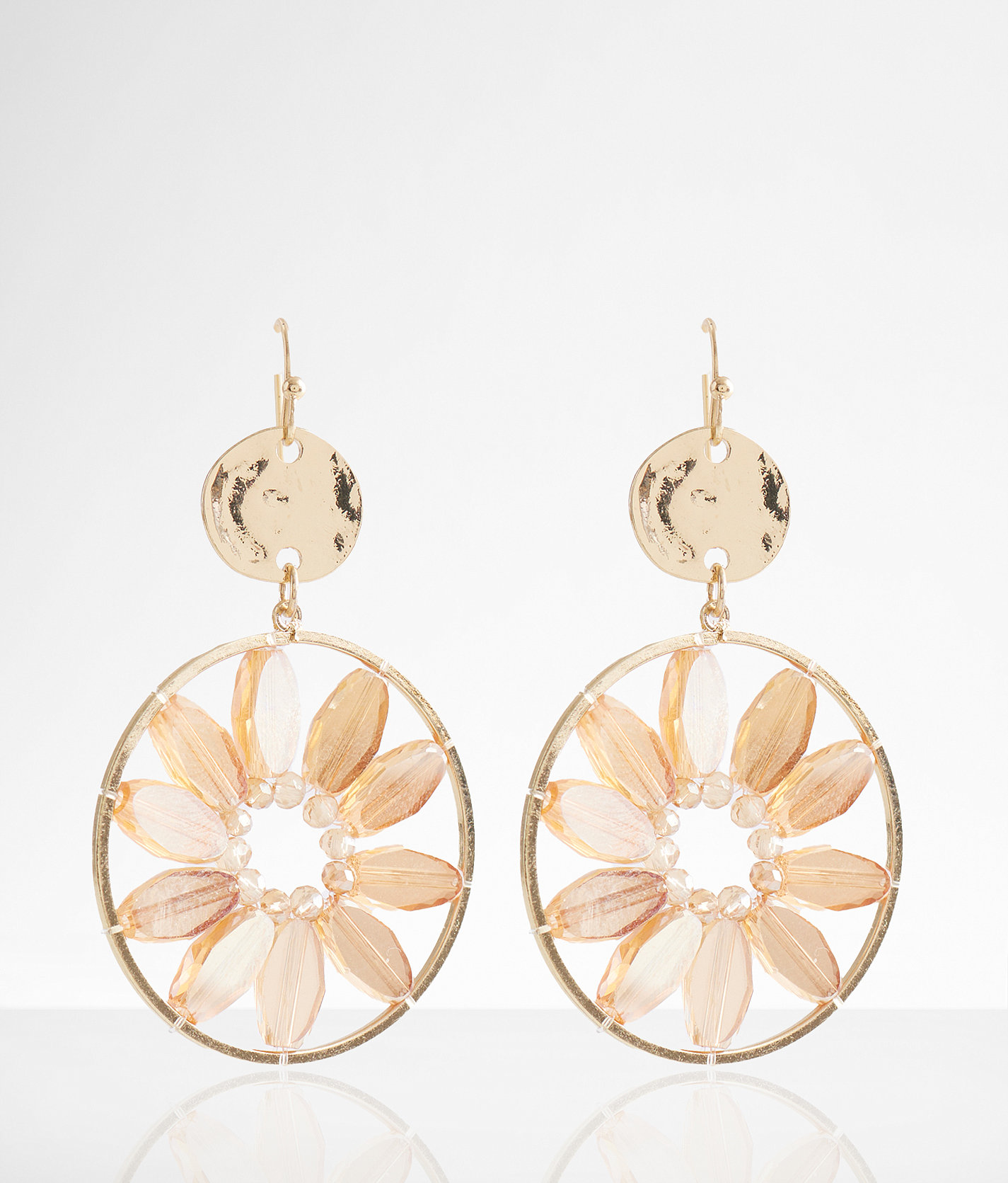 boutique by BKE Floral Bead Earring - Women's Jewelry in Gold