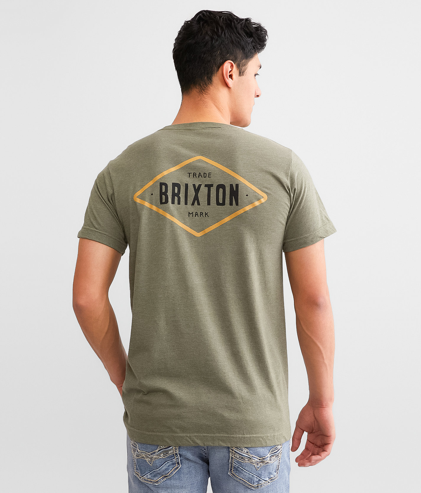 Brixton Clemons T-Shirt - Men's T-Shirts in Military