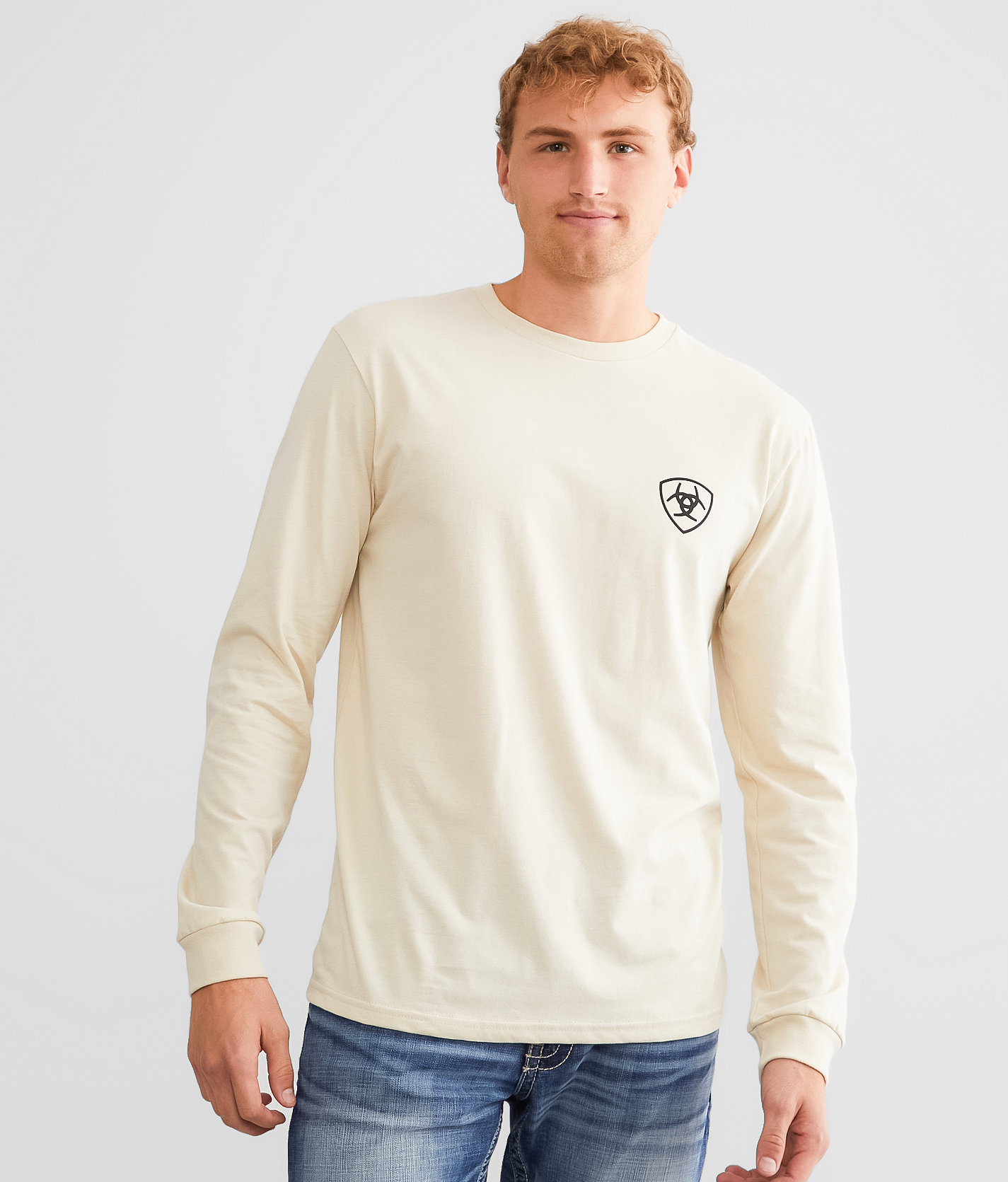 Ariat Chinelos Hex T-Shirt - Men's T-Shirts in Natural