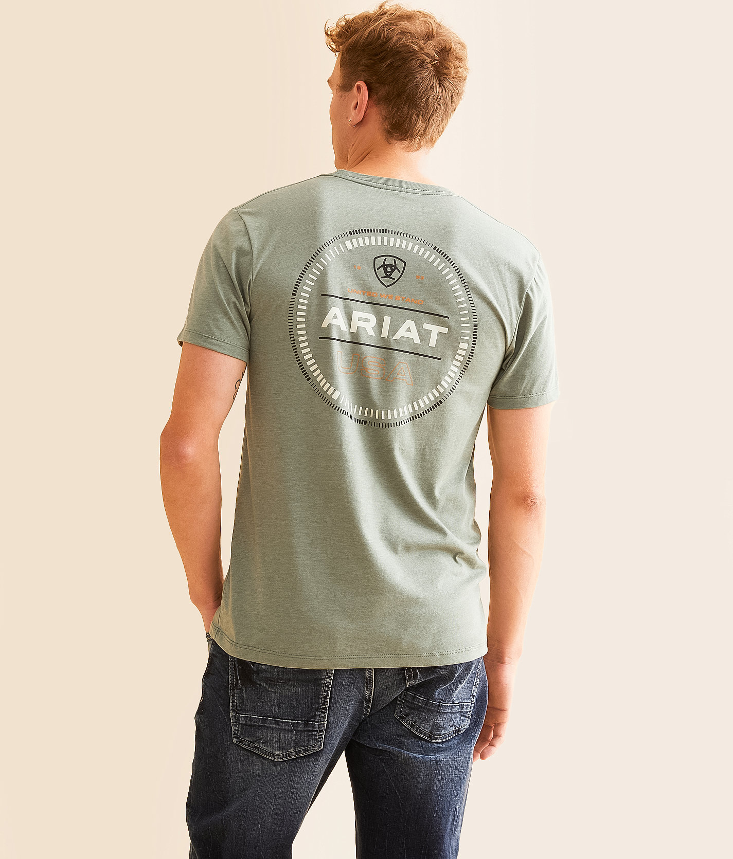 Ariat Multichronos T-Shirt - Men's T-Shirts in Olive Heather