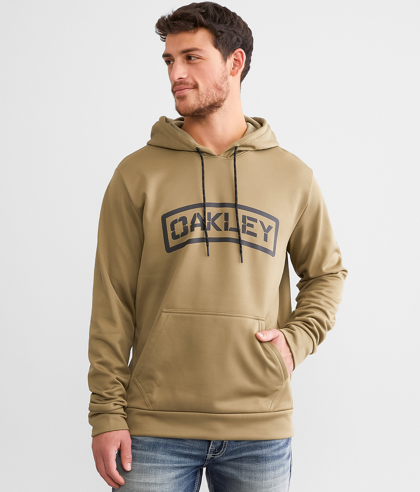 Oakley Tab Hooded Sweatshirt - Men's Sweatshirts in Military Tan