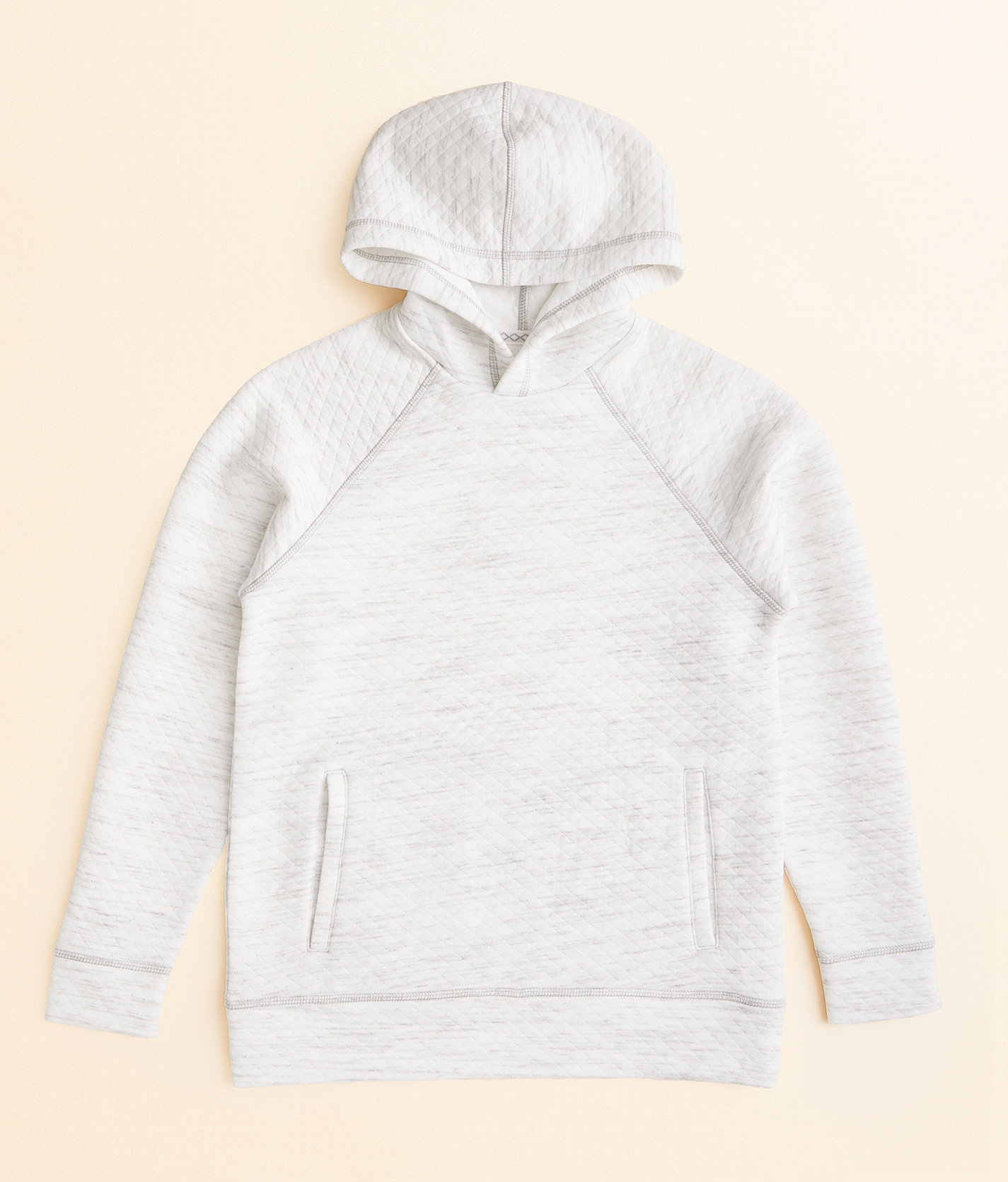 Boys - BKE Edgewood Quilted Hoodie - Boy's Sweatshirts in White Alloy
