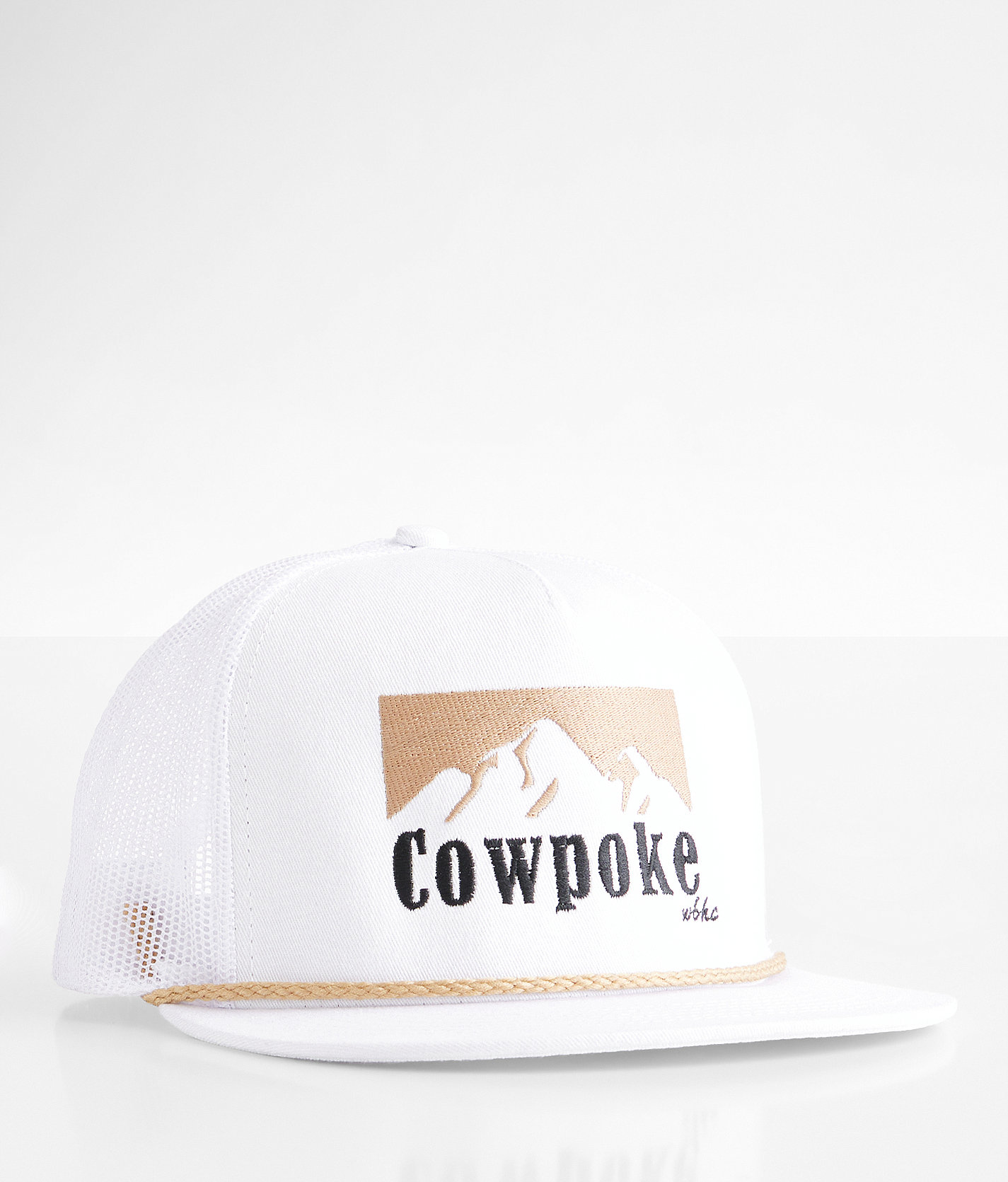 Whiskey Bent Cowboy Trucker Hat - Men's Hats in White