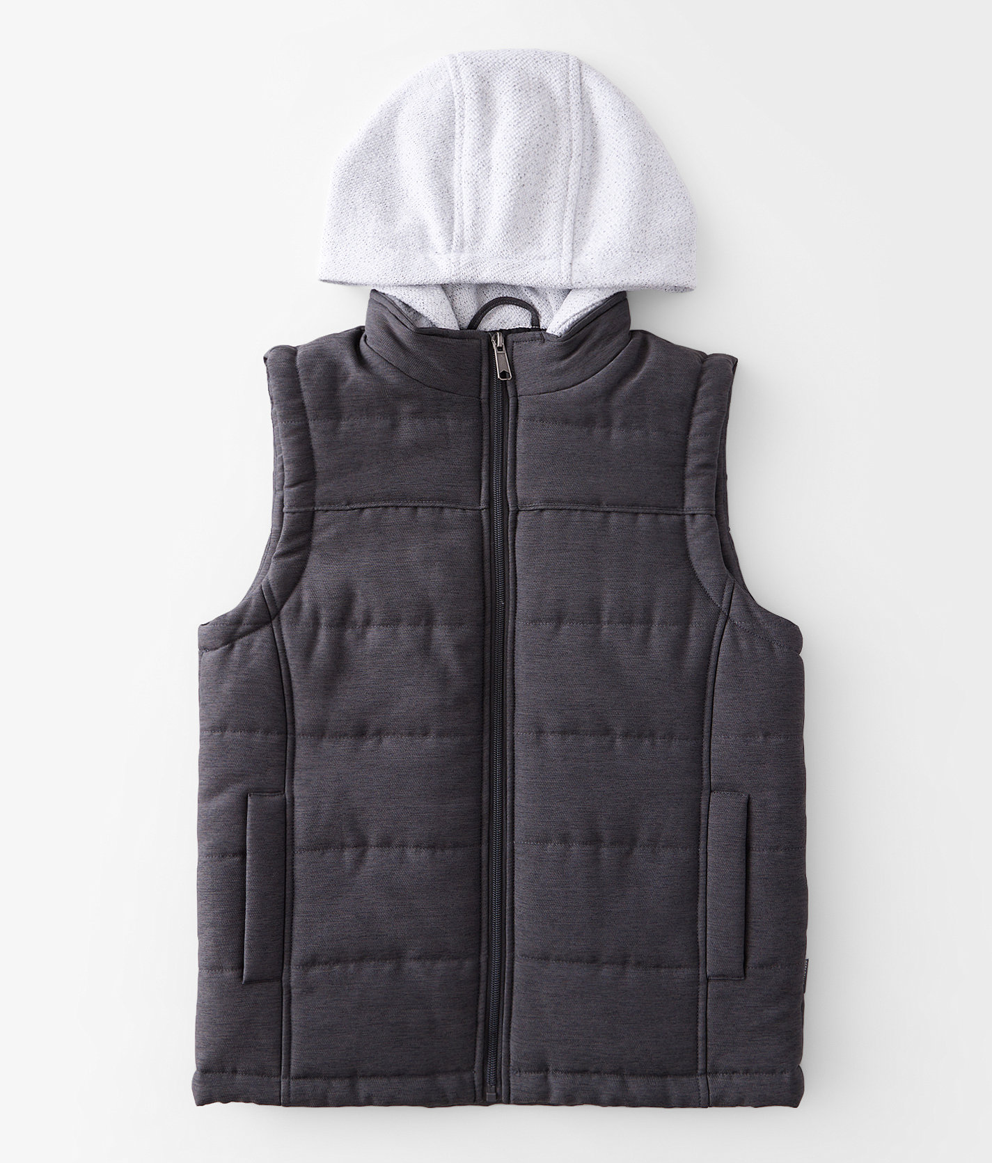 Boys - Departwest Hooded Puffer Vest - Boy's Coats & Jackets in Charcoal